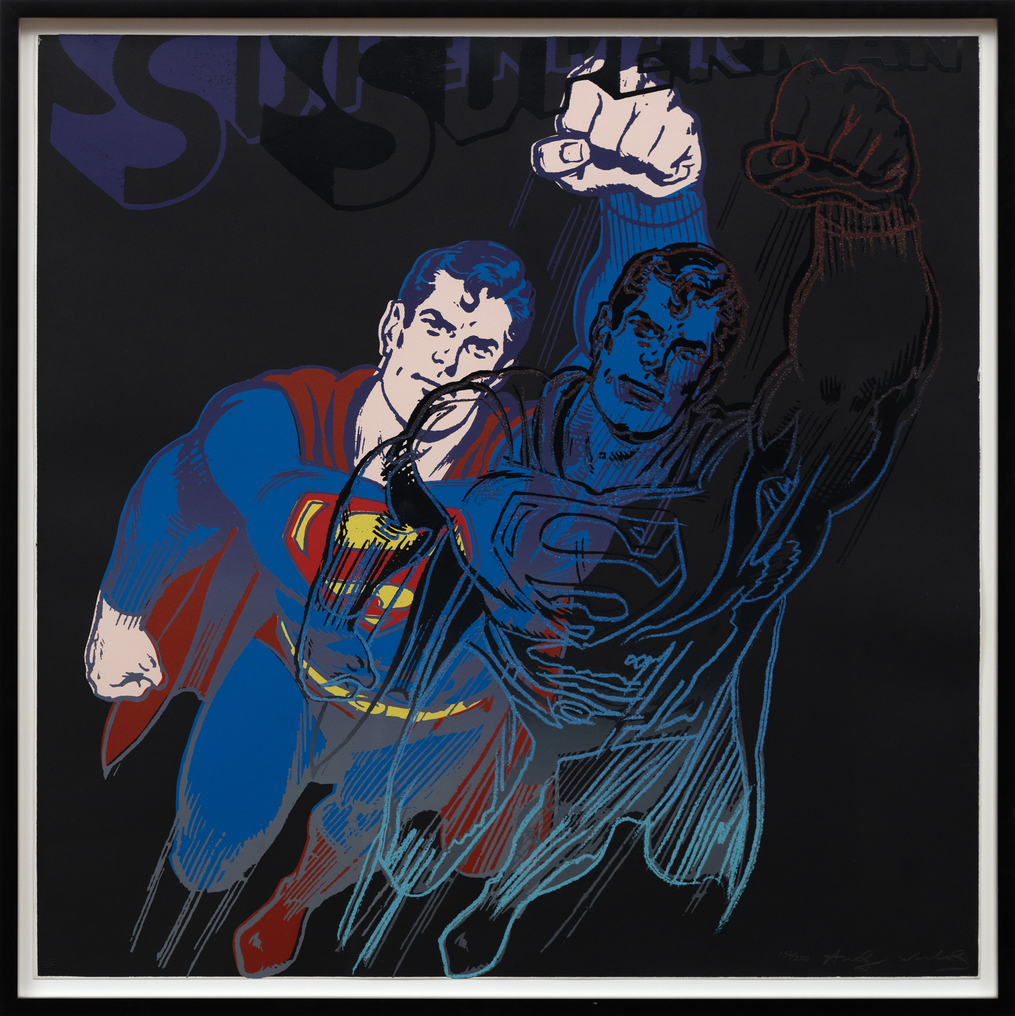 ANDY WARHOL - Superman (II.260) - screenprint - 38 x 38 in.