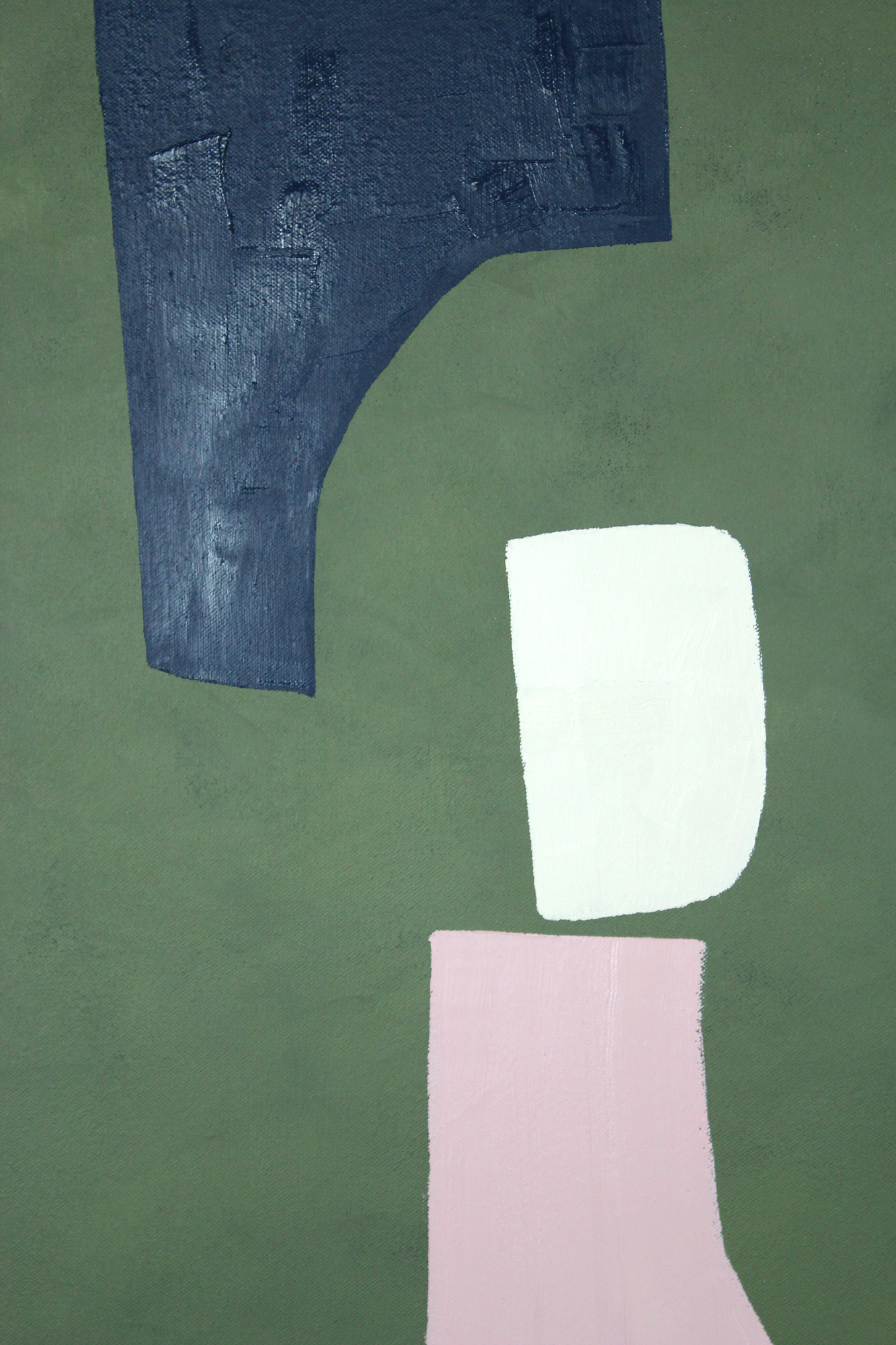 LUC BERNARD - Open #12 - oil on canvas - 52 1/4 x 29 1/4 in.