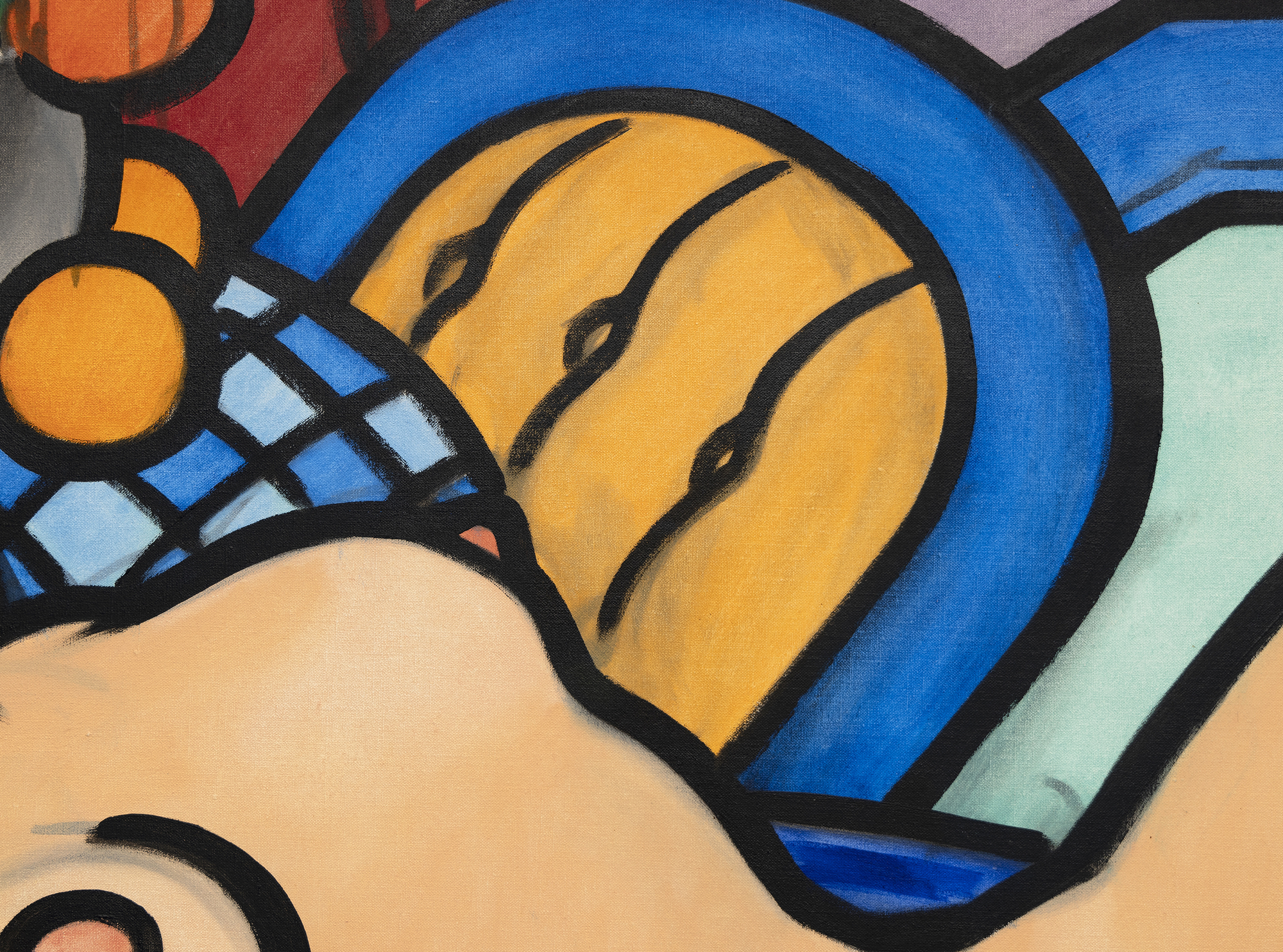 TOM WESSELMANN - 1962 加上 35 裸体素描 II - 画布上的醇酸油 - 43 x 58 5/8 in.