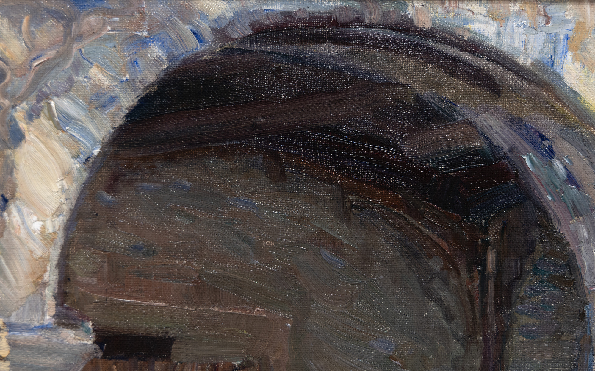 约瑟夫·克莱伊施 - 任务修道院，圣胡安卡皮斯特拉诺 - 帆布上的油画 - 22 1/8 x 27 in.