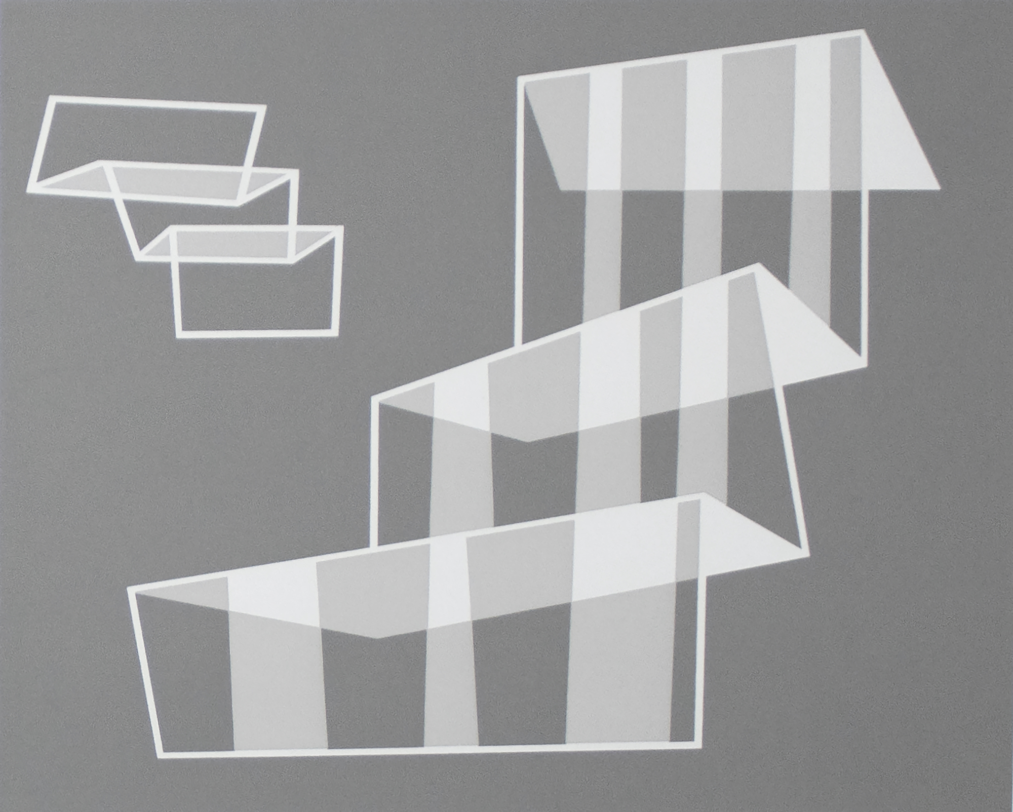 JOSEF ALBERS - Formulation: Articulation جوزيف الحلاقين-صياغة: المفصلي-سكريبرينت-اليسار: 10 × 12 3/8 في. ea.
