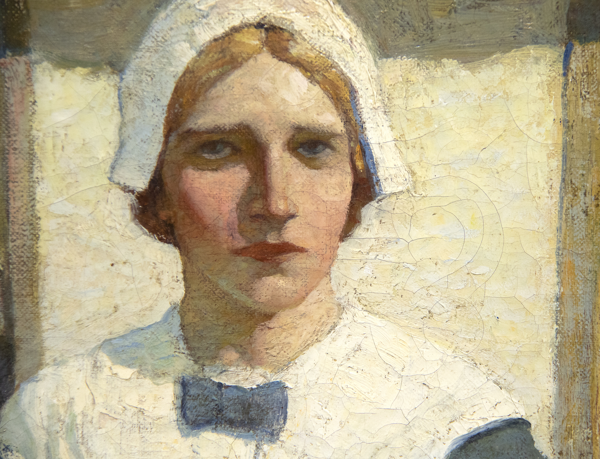 N.C. WYETH - "Good-bye, Mistress Friendly-Soul!" Initially used as a frontispiece illustration for the 1914 novel, “The Witch,” by Mary Johnston, Wyeth’s painting presents a poignant scene of friendship and understanding between a grieving, independent woman and a generous, misunderstood doctor. Although the two hardly know each other, they have a shared understanding of and reverence for what is good. While the rest of the town searches for the devil in all things, these two choose kindness and light. Here, they take a moment to appreciate the lives they have led and the good they have done. Wyeth’s illustration depicts hope and expectation of good despite the perils and sorrows of human life.
<br>
<br>In addition to illustrating more than 100 books, including adventure classics like Treasure Island, Kidnapped, Robinson Crusoe, and The Last of the Mohicans, Wyeth was also a highly regarded muralist, receiving numerous commissions for prestigious corporate and government buildings throughout the United States. Wyeth’s style, honed by early work at the Saturday Evening Post and Scribner’s, demonstrates his keen awareness of the revealing gesture, allowing readers to instantly grasp the essence of a scene.