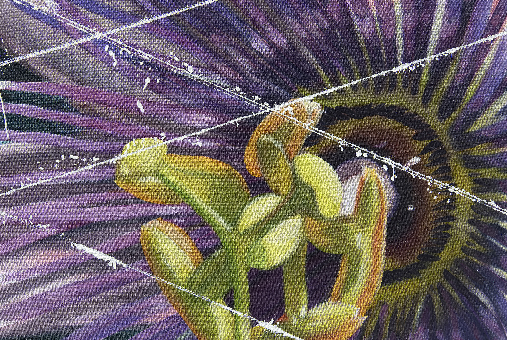 JAMES ROSENQUIST - Television or the Cat's Cradle Supports Electronic Picture JAMES ROSENQUIST - Television or the Cat's Cradle Supports Electronic Picture - acrylic on canvas over panel - 66 x 240 in.