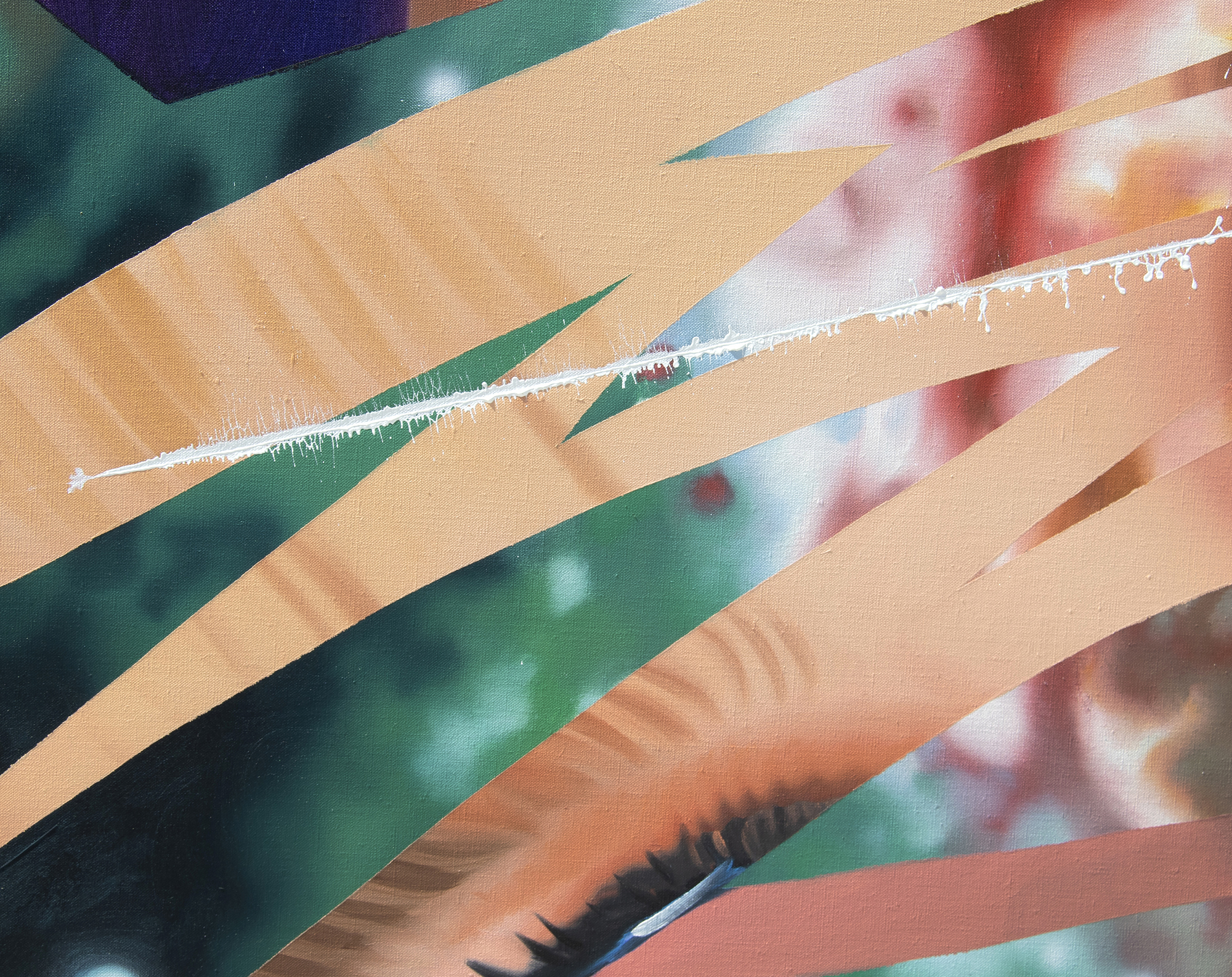 JAMES ROSENQUIST - Television or the Cat's Cradle Supports Electronic Picture JAMES ROSENQUIST - Television or the Cat's Cradle Supports Electronic Picture - acrylic on canvas over panel - 66 x 240 in.