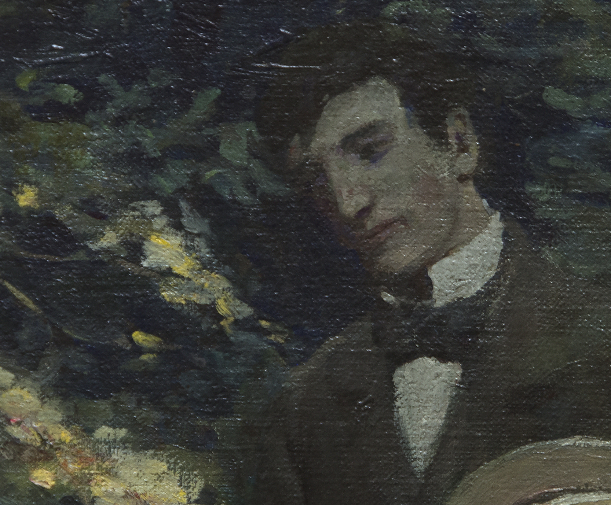 N.C. WYETH - With a Quick, Noiseless Stride, He Crossed the Narrow Space N.C. WYETH - With a Quick, Noiseless Stride, He Crossed the Narrow Space - oil on canvas - 30 1/4 x 20 1/8 in.