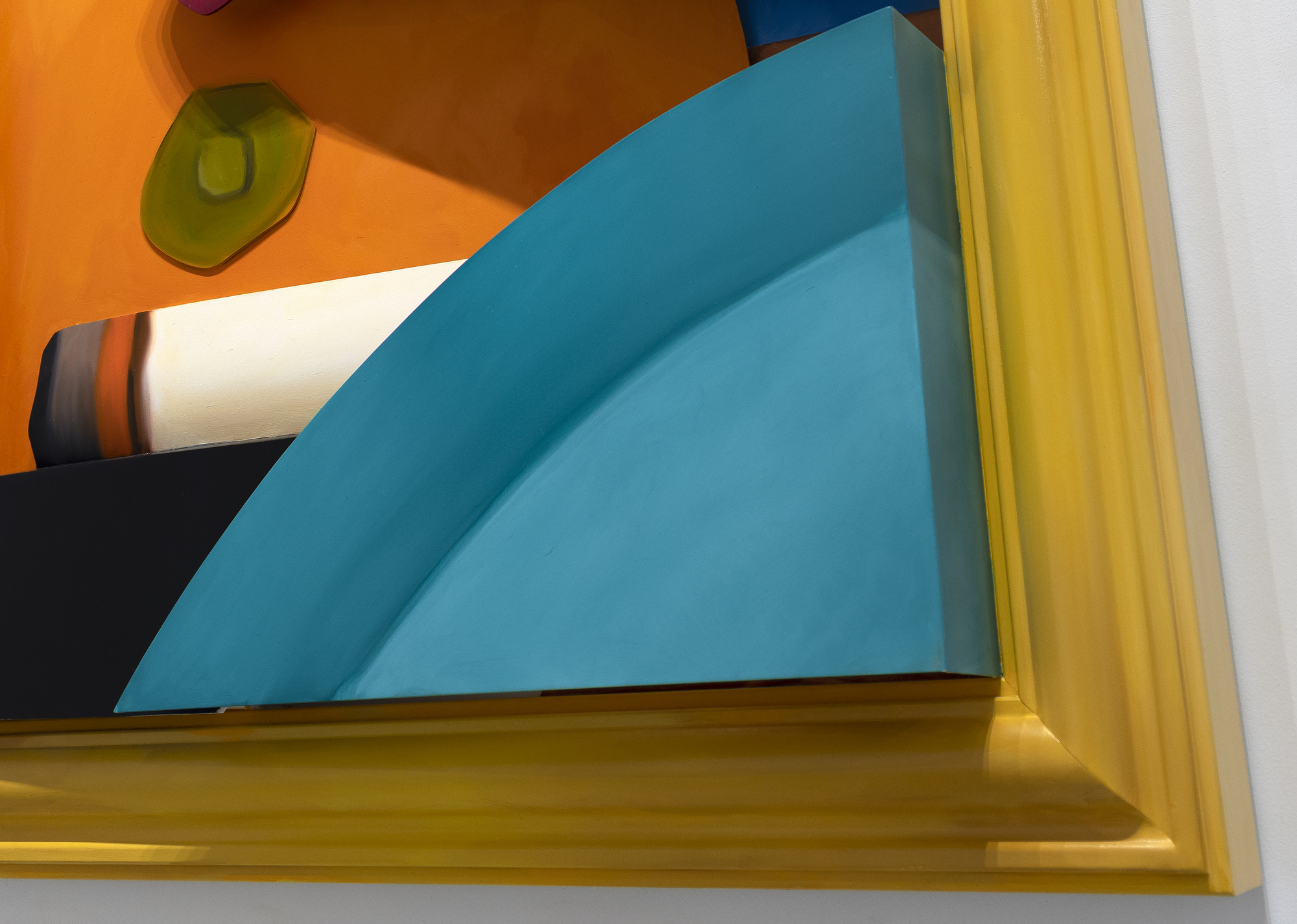 TOM WESSELMANN - Bedroom Breast Tom Wesselmann was a leader of the Pop Art movement. He is best remembered for large-scale works, including his Great American Nude series, in which Wesselmann combined sensual imagery with everyday objects depicted in bold and vibrant colors. As he developed in his practice, Wesselmann grew beyond the traditional canvas format and began creating shaped canvases and aluminum cut-outs that often functioned as sculptural drawings. Continuing his interest in playing with scale, Wesselmann began focusing more closely on the body parts that make up his nudes. He created his Mouth series and his Bedroom series in which particular elements, rather than the entire sitter, become the focus.
<br>
<br>Bedroom Breast (2004) combines these techniques, using vivid hues painted on cut-out aluminum. The work was a special commission for a private collector's residence, and the idea of a bedroom breast piece in oil on 3-D cut-out aluminum was one Wesselmann had been working with for many years prior to this work's creation. The current owner of the piece believed in Wesselmann's vision and loved the idea of bringing the subject to his home.
<br>
<br>It's one of, if not the last, piece Wesselmann completed before he passed away. The present work is the only piece of its kind - there has never been an oil on aluminum in 3D at this scale or of this iconography.