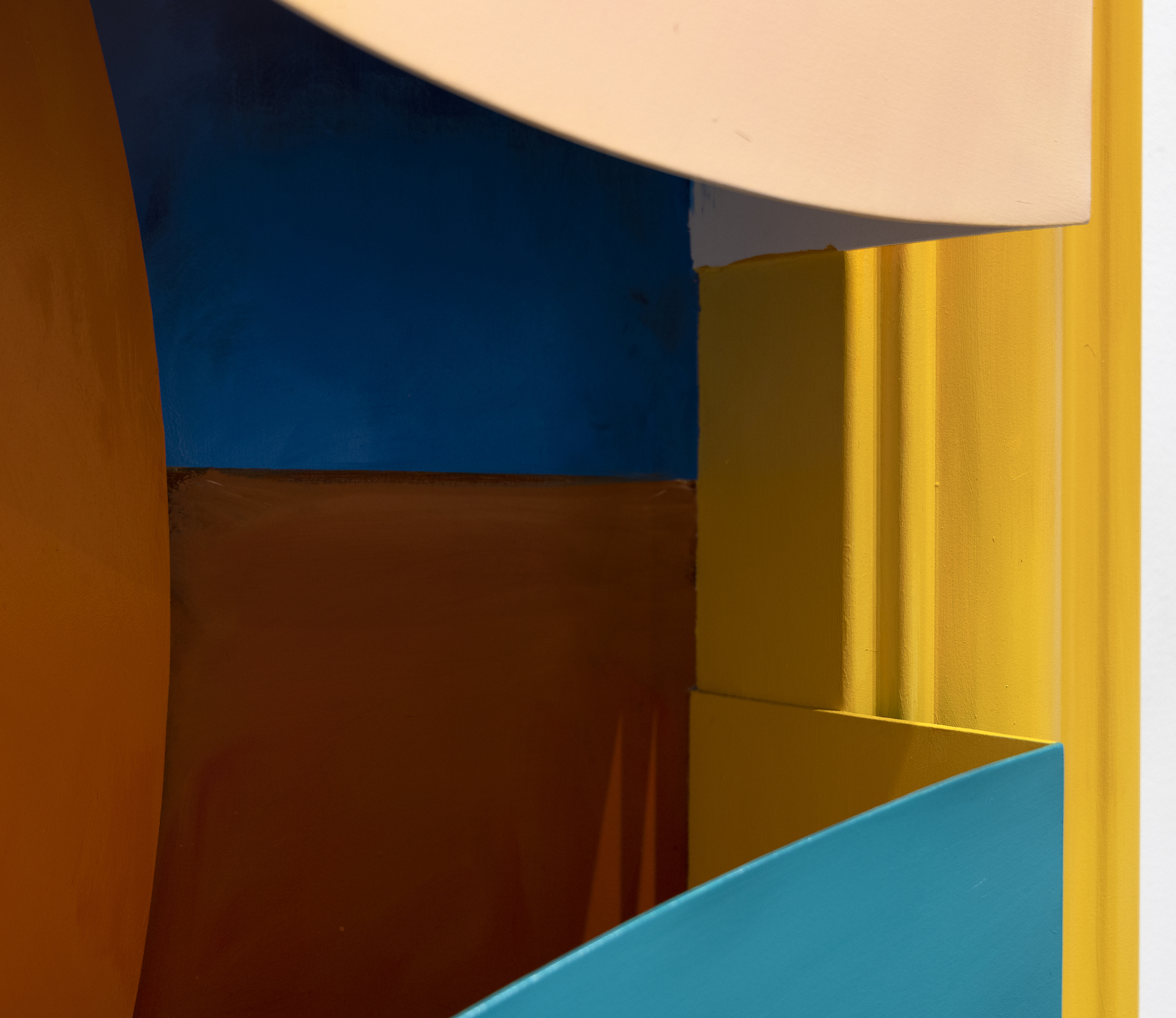 TOM WESSELMANN - Bedroom Breast Tom Wesselmann was a leader of the Pop Art movement. He is best remembered for large-scale works, including his Great American Nude series, in which Wesselmann combined sensual imagery with everyday objects depicted in bold and vibrant colors. As he developed in his practice, Wesselmann grew beyond the traditional canvas format and began creating shaped canvases and aluminum cut-outs that often functioned as sculptural drawings. Continuing his interest in playing with scale, Wesselmann began focusing more closely on the body parts that make up his nudes. He created his Mouth series and his Bedroom series in which particular elements, rather than the entire sitter, become the focus.
<br>
<br>Bedroom Breast (2004) combines these techniques, using vivid hues painted on cut-out aluminum. The work was a special commission for a private collector's residence, and the idea of a bedroom breast piece in oil on 3-D cut-out aluminum was one Wesselmann had been working with for many years prior to this work's creation. The current owner of the piece believed in Wesselmann's vision and loved the idea of bringing the subject to his home.
<br>
<br>It's one of, if not the last, piece Wesselmann completed before he passed away. The present work is the only piece of its kind - there has never been an oil on aluminum in 3D at this scale or of this iconography.
