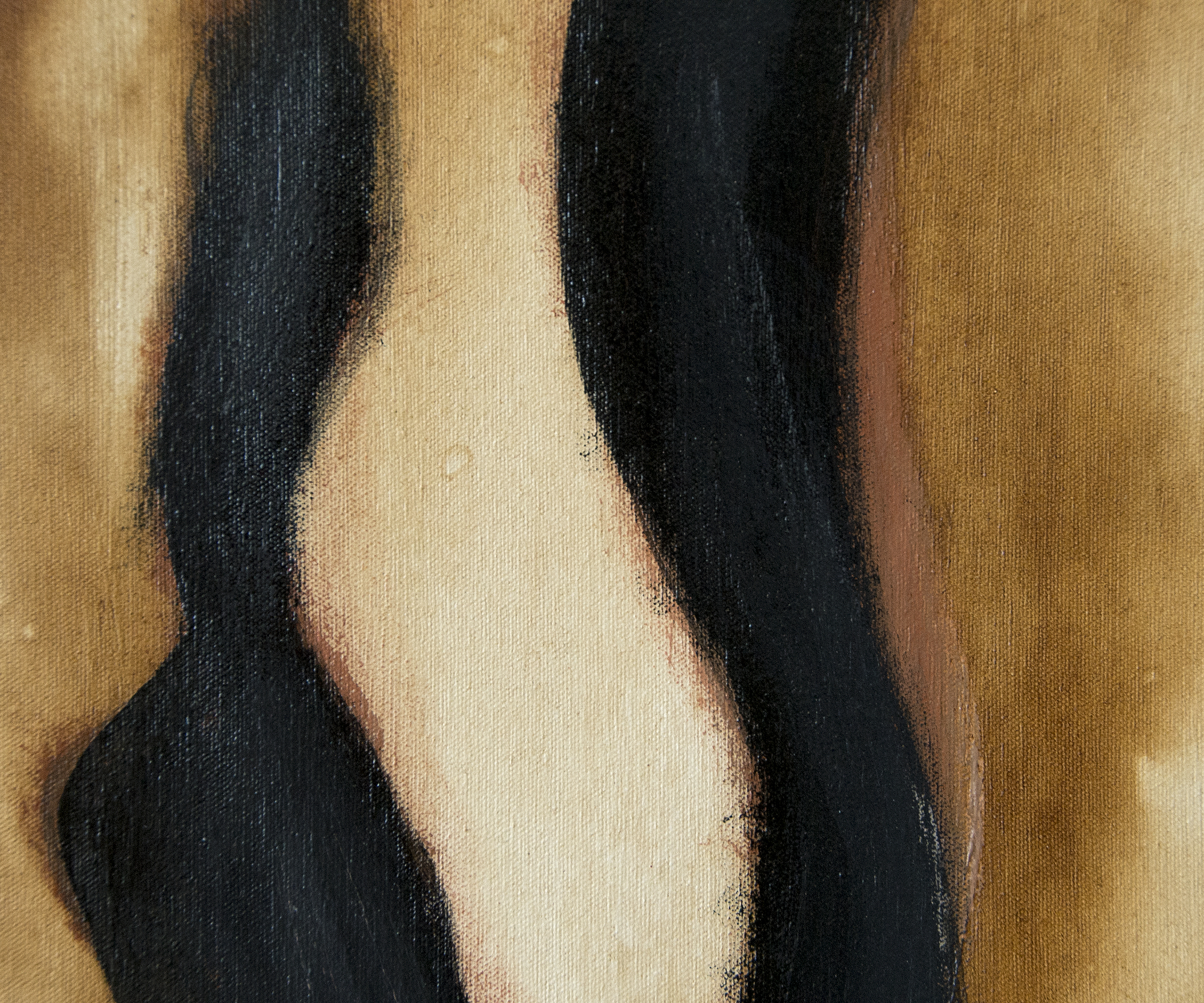 HERB ALPERT - Passer By - acrylic and coffee on canvas - 48 x 36 in.