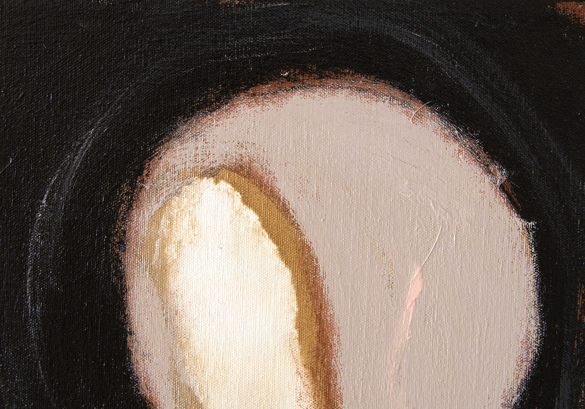 HERB ALPERT - Passer By - acrylic and coffee on canvas - 48 x 36 in.