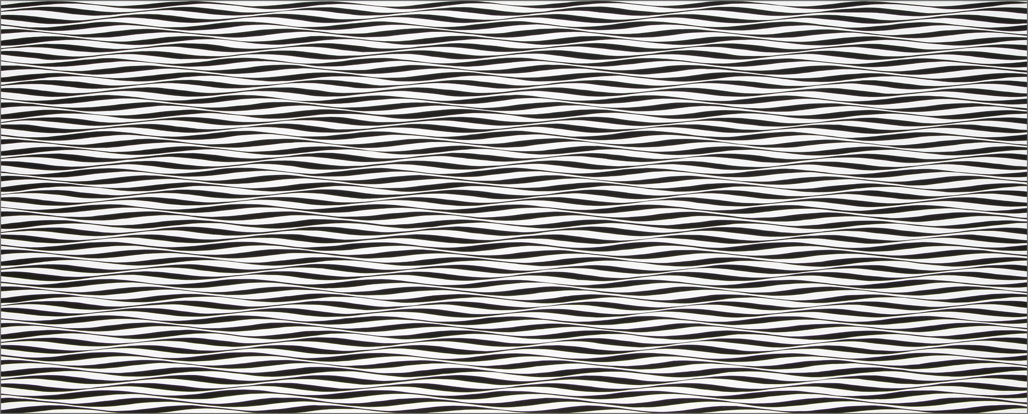 FRANCIS CELENTANO - Unités ondulantes - acrylique sur toile - 36 x 90 po.