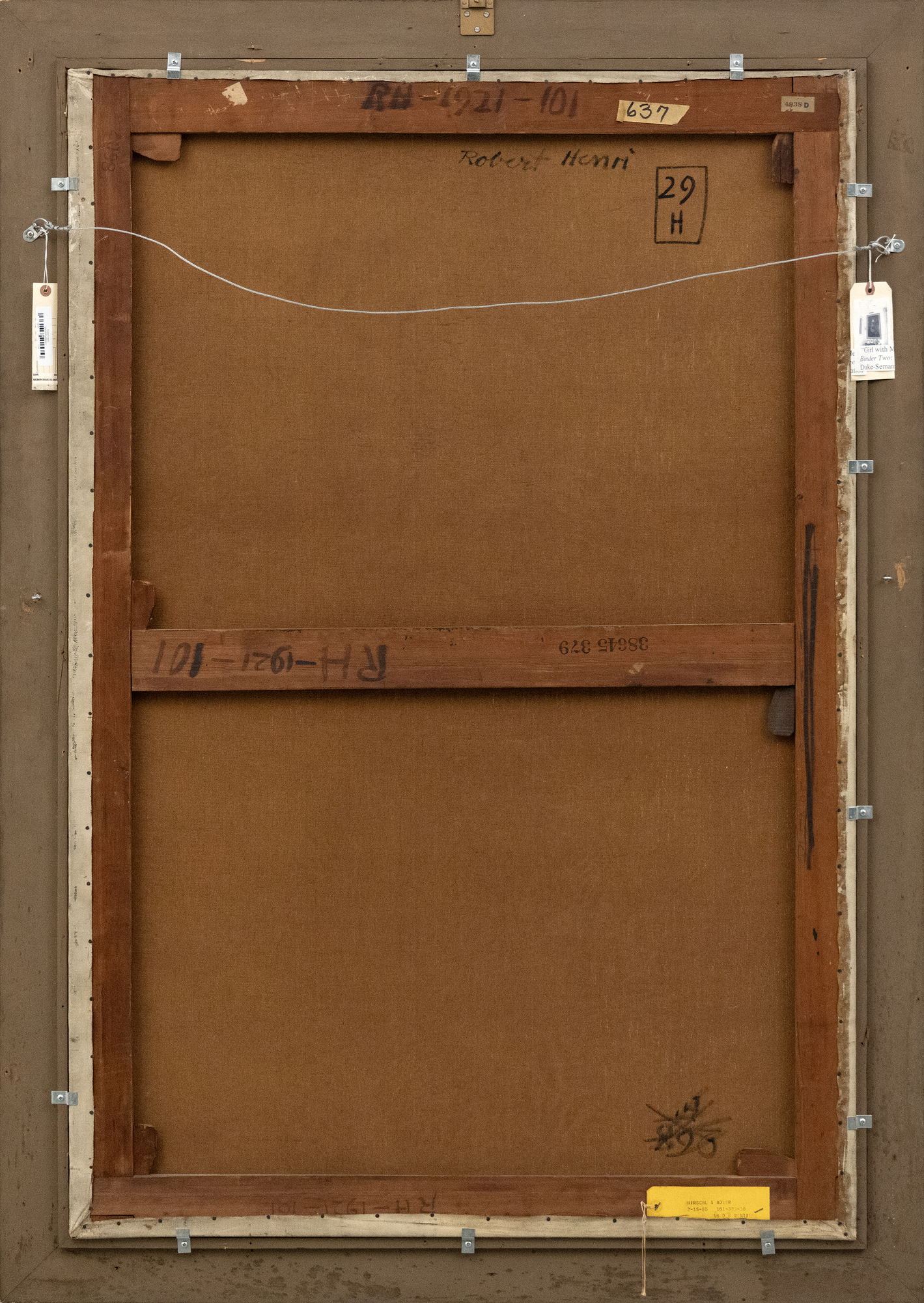 ROBERT HENRI – Mädchen mit Muff – Öl auf Leinwand – 145,4 x 97,2 cm