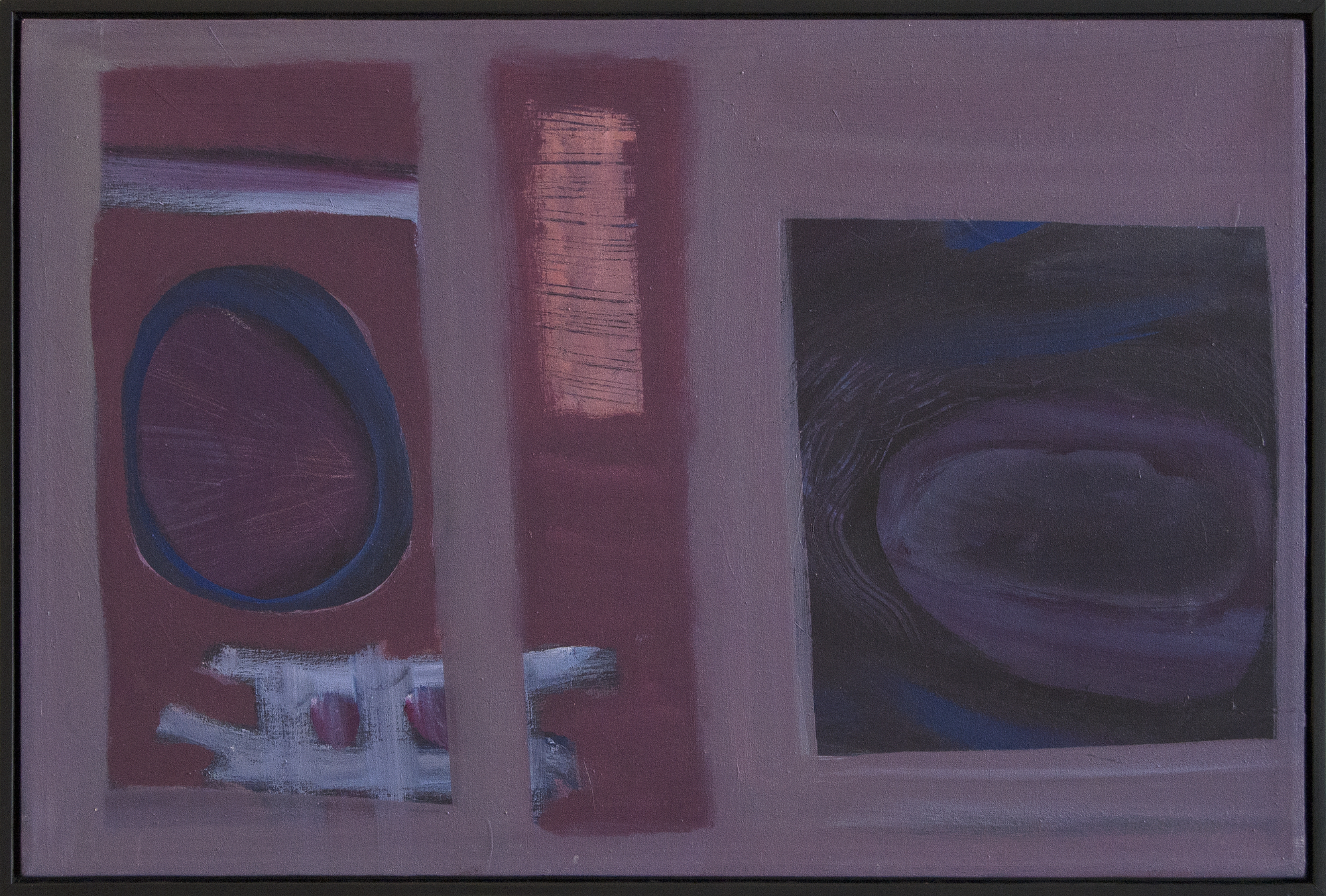 HERB ALPERT - Separate Tables - acrylic on canvas - 24 x 36 in.