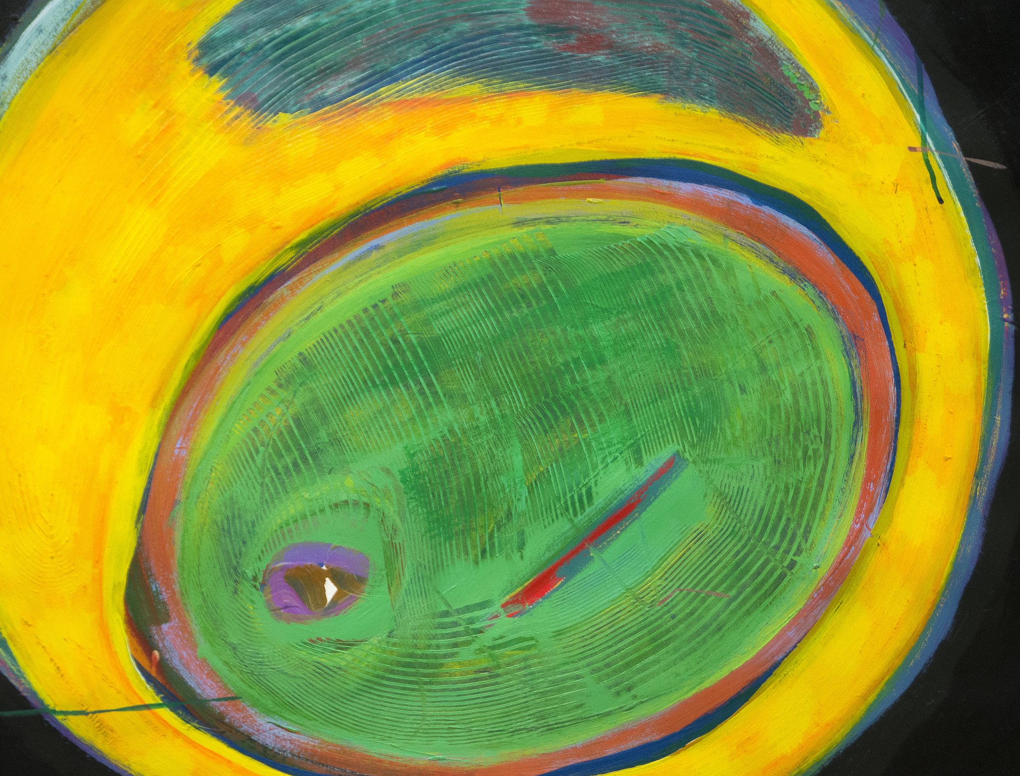 HERB ALPERT - Big Black - acrylic on paper - 44 x 60 in.