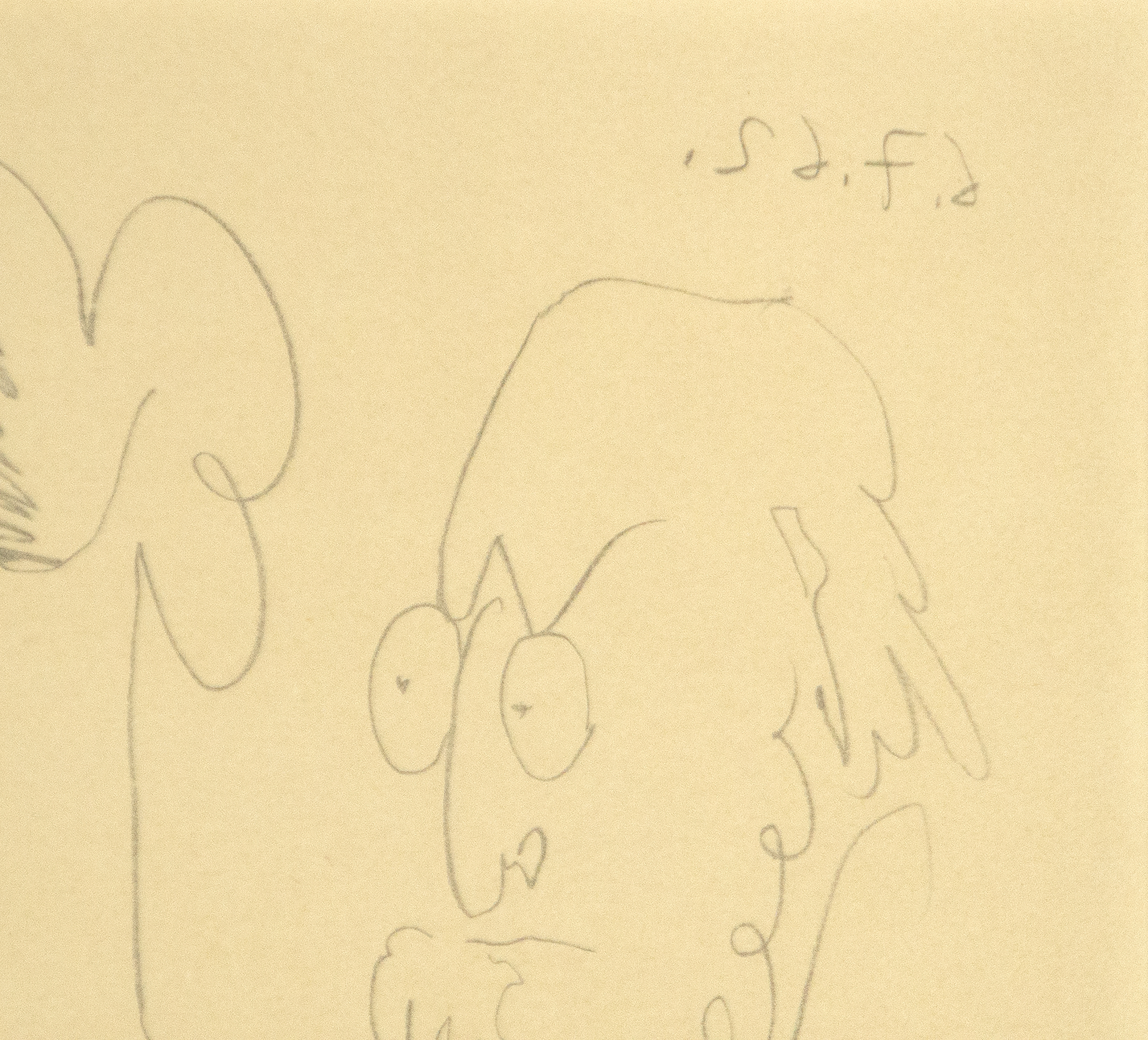 PABLO PICASSO - Portrait de Famille, Six Personnages PABLO PICASSO - Portrait de Famille, Sechs Personen - Lithographie - 18 1/4 x 25 3/4 in.