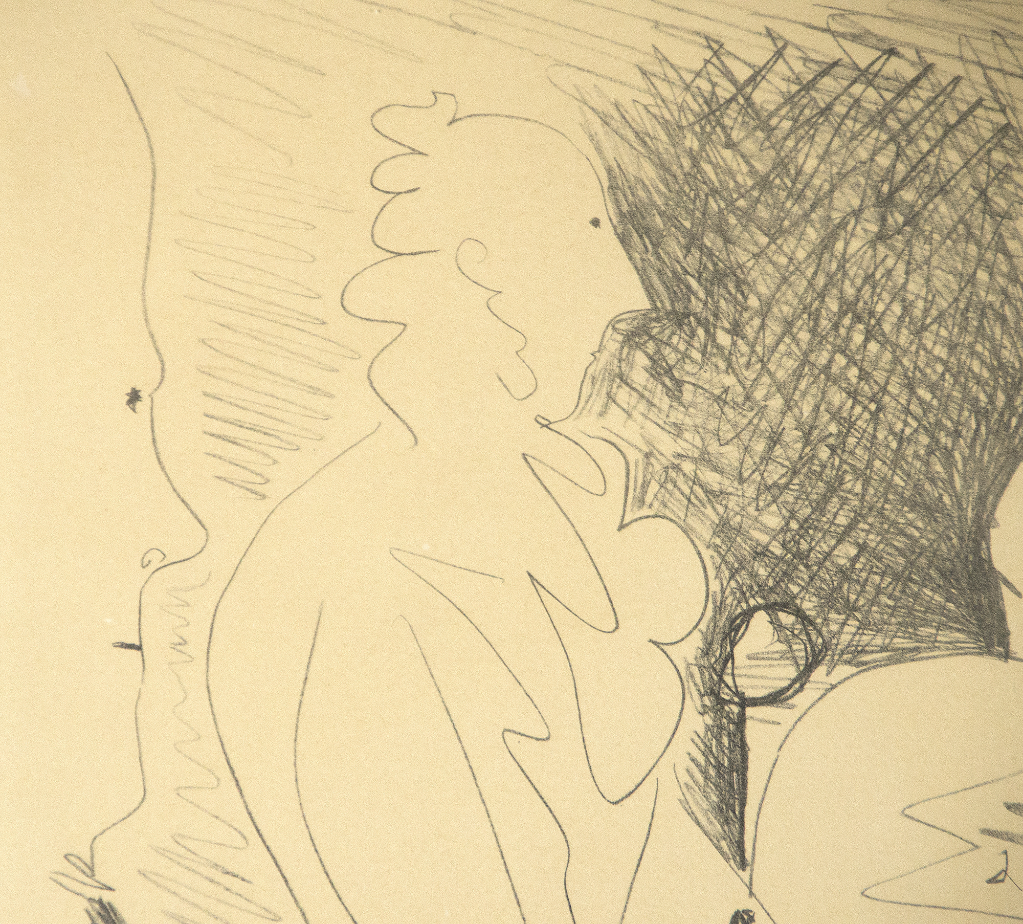 PABLO PICASSO - Portrait de Famille, Six Personnages PABLO PICASSO - Portrait de Famille, Sechs Personen - Lithographie - 18 1/4 x 25 3/4 in.