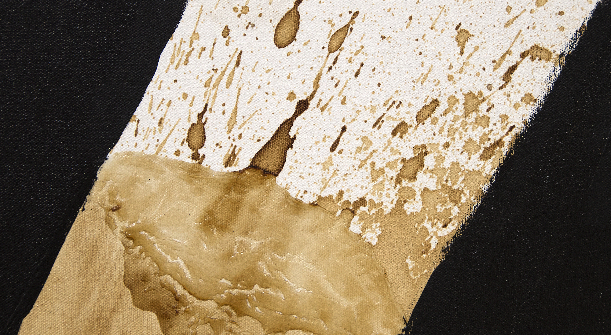 HERB ALPERT - Floating Aura - acrylic and coffee on canvas - 48 x 36 in.