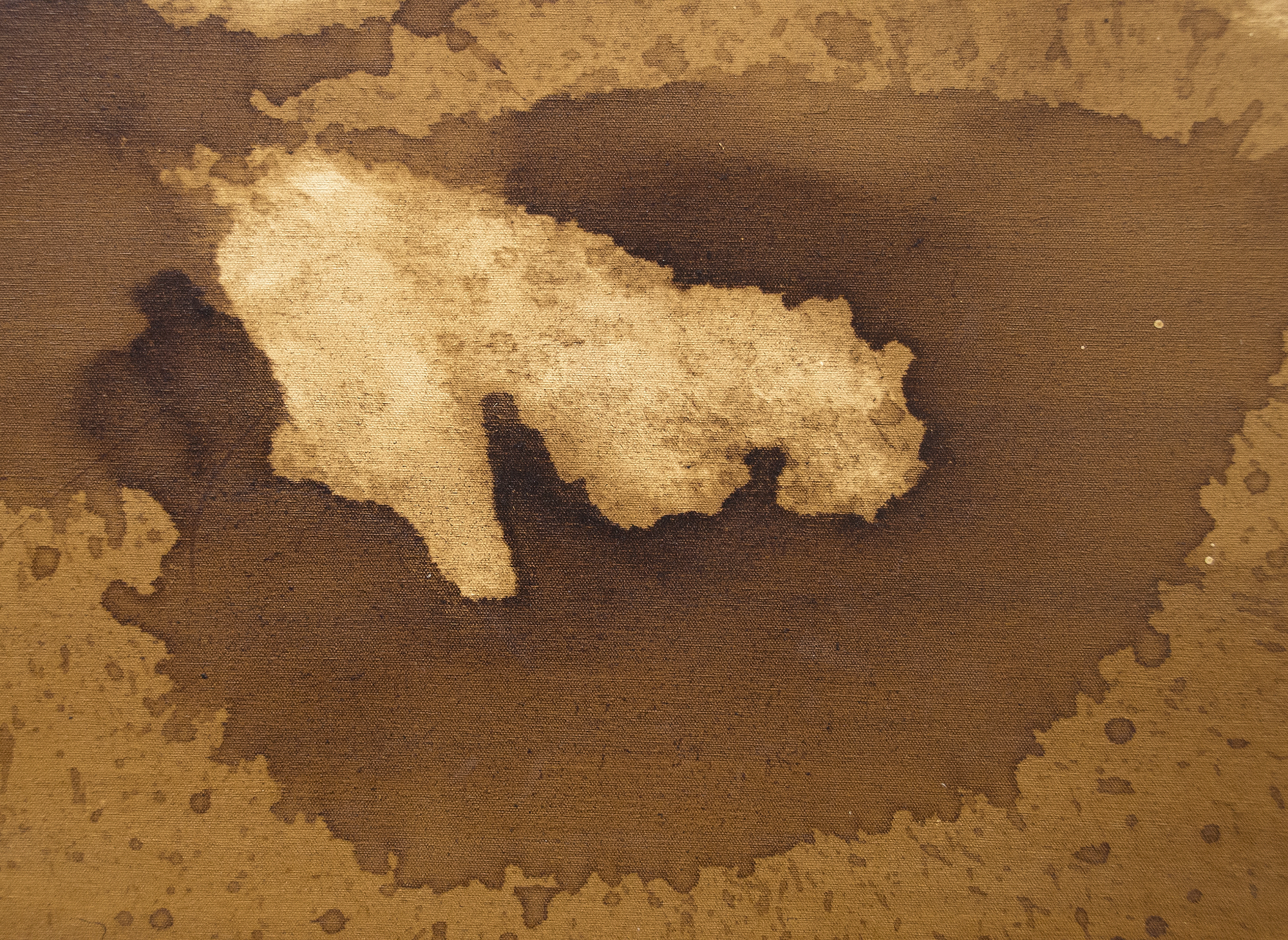 HERB ALPERT - Stormy Monday - coffee on canvas - 36 x 48 in.