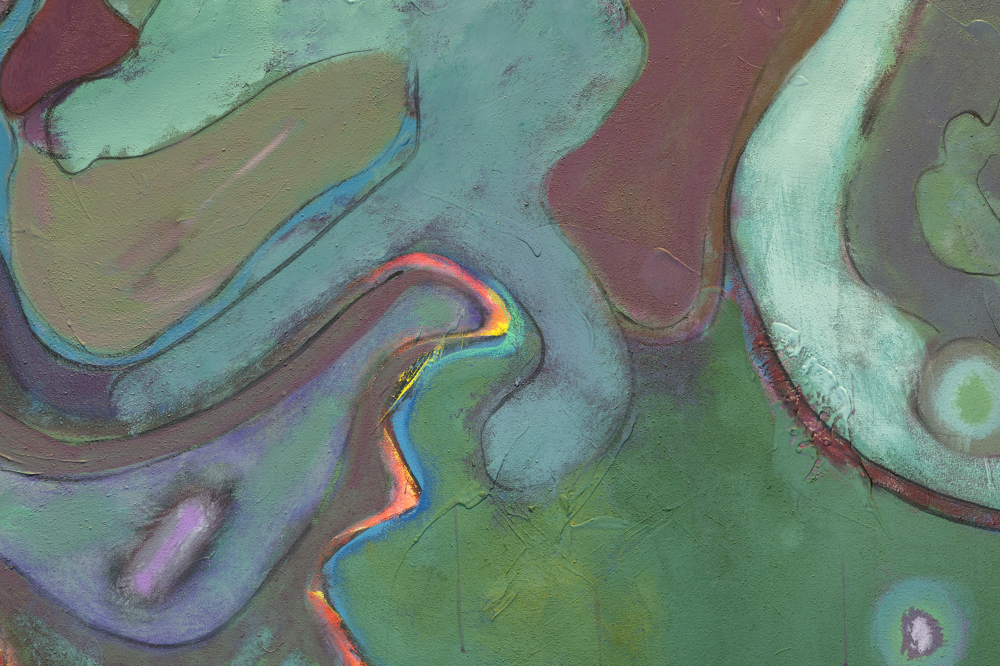HERB ALPERT - Tsunami - acrylic on canvas - 72 x 120 in.