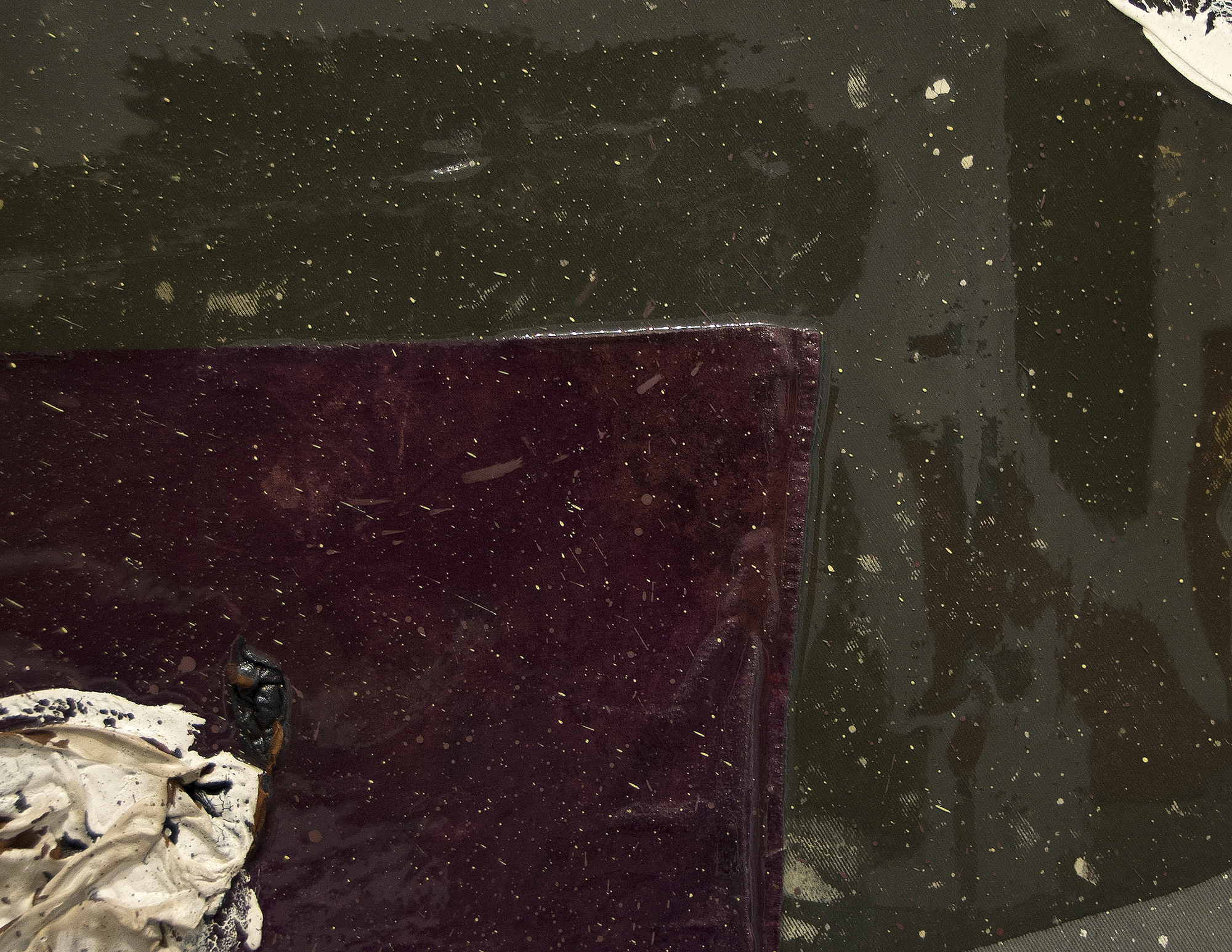 JULIAN SCHNABEL - Untitled Along with its companion work, "Untitled" (1991) was on display in the lobby of Chicago's Heller International Building at 500 West Monroe Street from the building's opening in 1992 until its renovation in 2015. This painting has remained in the same private collection since its creation.
<br>
<br>The November 2018 sale of Schnabel's "Large Rose Painting, (Near Van Gogh's Grave)" for $1.2 million at auction demonstrates a strong demand for the artist's work. This major sale was only the second-highest price paid for a Schnabel at auction: the record was set in November of 2017 when "Ethnic Type #14" sold for $1.4 million.
<br>
<br>A recent 2018 museum exhibition, "Julian Schnabel: Symbols of Actual Life" at the Legion of Honor, Fine Arts Museums of San Francisco, featured several of Schnabel's large-scale paintings.