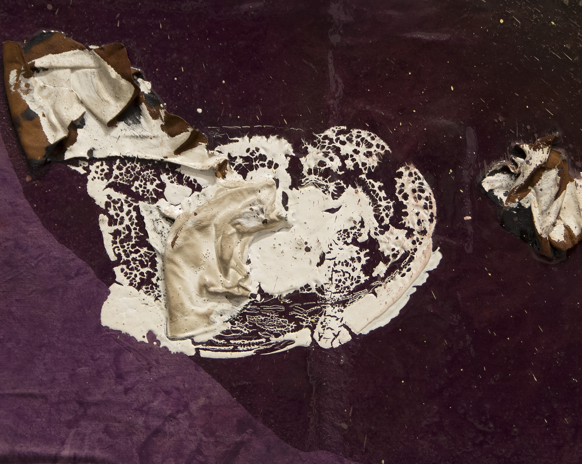 JULIAN SCHNABEL - Untitled Along with its companion work, "Untitled" (1991) was on display in the lobby of Chicago's Heller International Building at 500 West Monroe Street from the building's opening in 1992 until its renovation in 2015. This painting has remained in the same private collection since its creation.
<br>
<br>The November 2018 sale of Schnabel's "Large Rose Painting, (Near Van Gogh's Grave)" for $1.2 million at auction demonstrates a strong demand for the artist's work. This major sale was only the second-highest price paid for a Schnabel at auction: the record was set in November of 2017 when "Ethnic Type #14" sold for $1.4 million.
<br>
<br>A recent 2018 museum exhibition, "Julian Schnabel: Symbols of Actual Life" at the Legion of Honor, Fine Arts Museums of San Francisco, featured several of Schnabel's large-scale paintings.