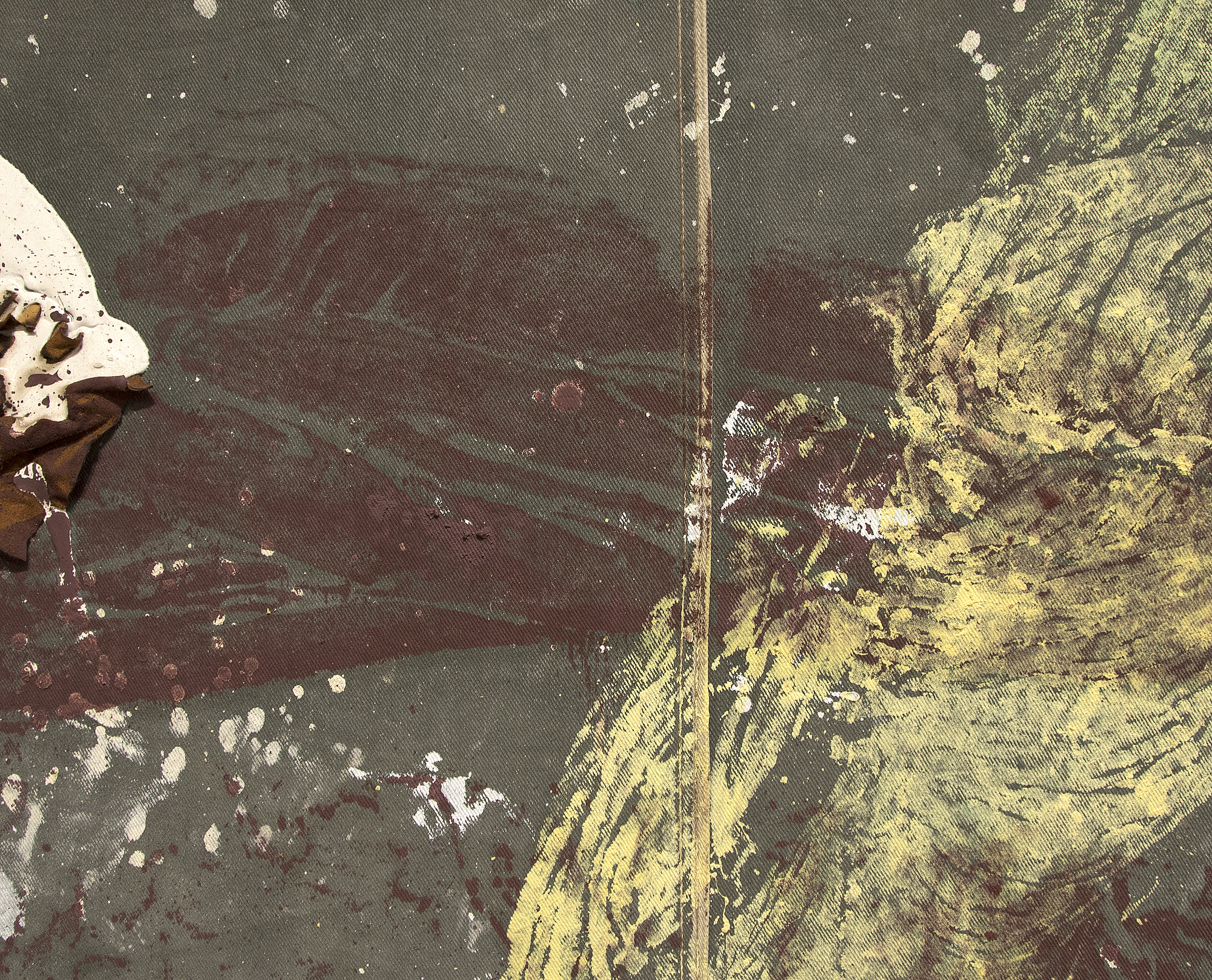 JULIAN SCHNABEL - Untitled Along with its companion work, "Untitled" (1991) was on display in the lobby of Chicago's Heller International Building at 500 West Monroe Street from the building's opening in 1992 until its renovation in 2015. This painting has remained in the same private collection since its creation.
<br>
<br>The November 2018 sale of Schnabel's "Large Rose Painting, (Near Van Gogh's Grave)" for $1.2 million at auction demonstrates a strong demand for the artist's work. This major sale was only the second-highest price paid for a Schnabel at auction: the record was set in November of 2017 when "Ethnic Type #14" sold for $1.4 million.
<br>
<br>A recent 2018 museum exhibition, "Julian Schnabel: Symbols of Actual Life" at the Legion of Honor, Fine Arts Museums of San Francisco, featured several of Schnabel's large-scale paintings.