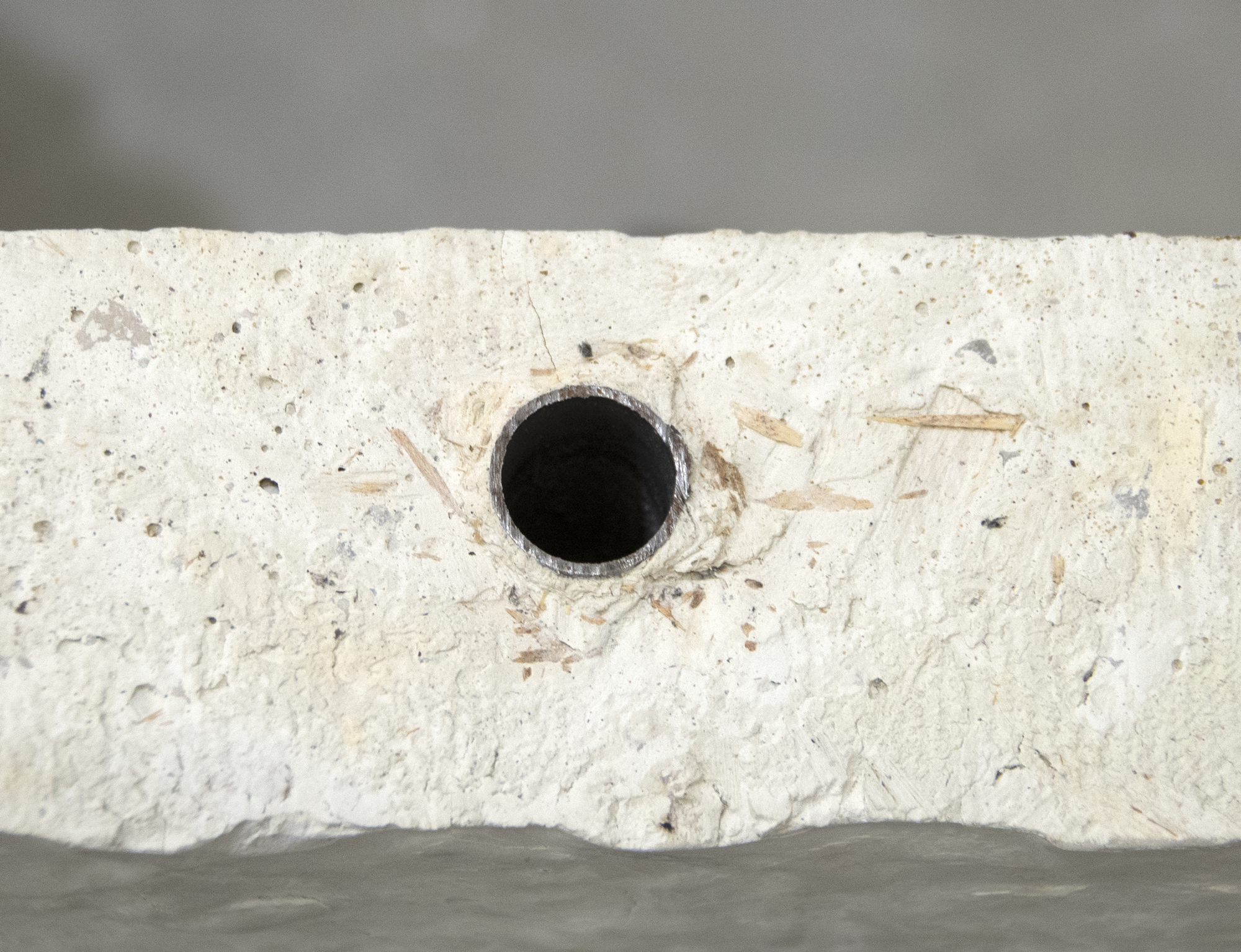 THEASTER GATES - Untitled (flooring) THEASTER GATES - Untitled (flooring) - white cement, debris, flooring - 35 x 35 x 3 in.