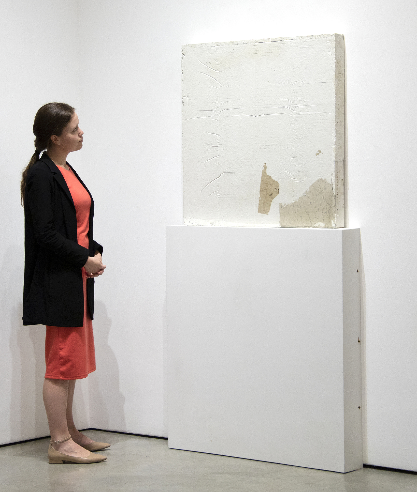 THEASTER GATES - Untitled (flooring) THEASTER GATES - Untitled (flooring) - white cement, debris, flooring - 35 x 35 x 3 in.
