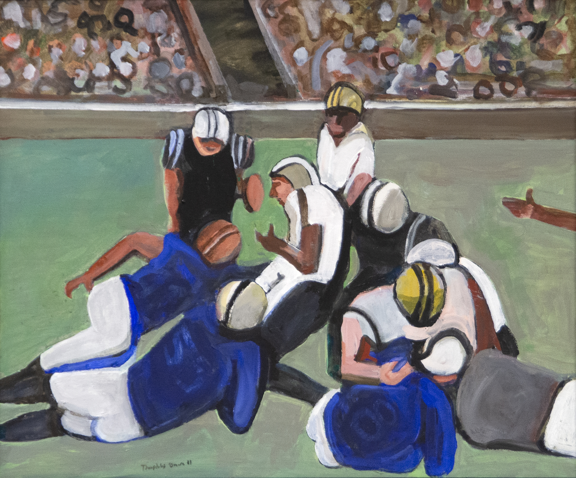WILLIAM THEOPHILUS BROWN - Football - acrylic on canvas - 19 1/2 x 23 1/2 in.