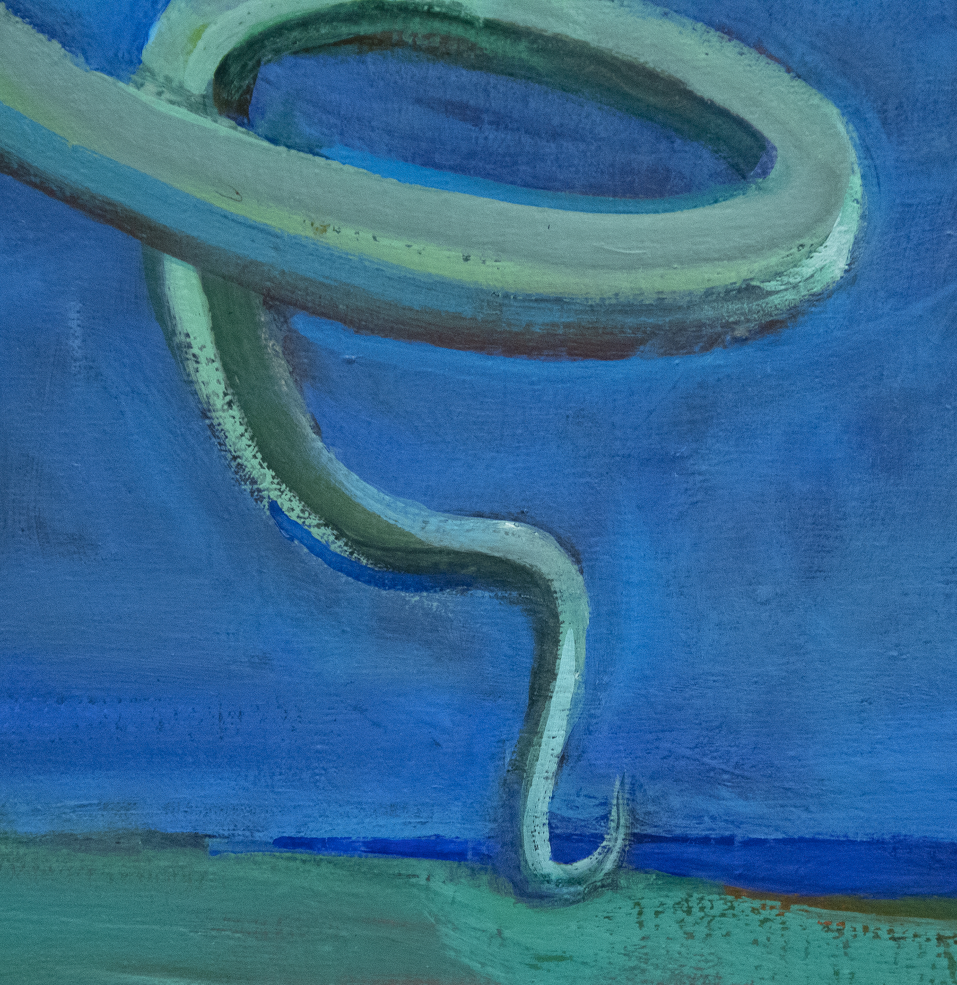 WILLIAM THEOPHILUS BROWN - Untitled (Painting with Jumping Man and Snake) WILLIAM THEOPHILUS BROWN - Untitled (Painting with Jumping Man and Snake) - acrylic on canvas - 38 x 42 in.
