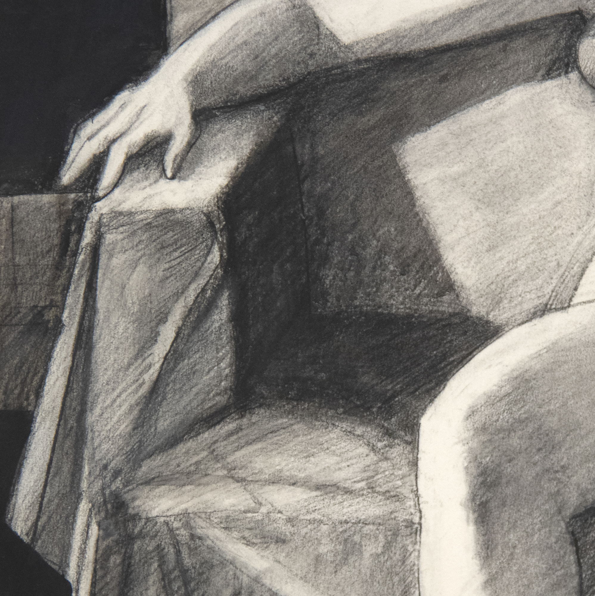 WILLIAM THEOPHILUS BROWN - Untitled (Seated Female Nude) WILLIAM THEOPHILUS BROWN - Untitled (Seated Female Nude) - charcoal, pencil and wash on paper - 25 1/2 x 19 1/2 in.