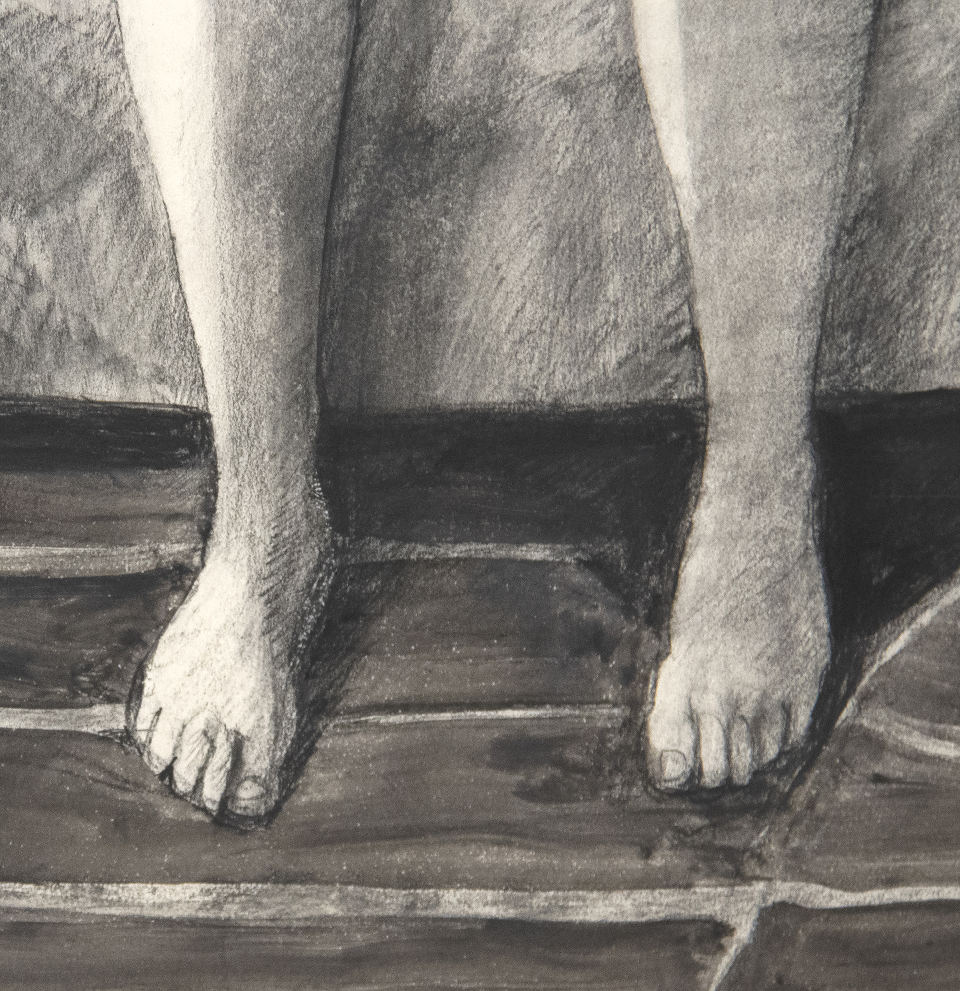 WILLIAM THEOPHILUS BROWN - Untitled (Seated Female Nude) WILLIAM THEOPHILUS BROWN - Untitled (Seated Female Nude) - charcoal, pencil and wash on paper - 25 1/2 x 19 1/2 in.