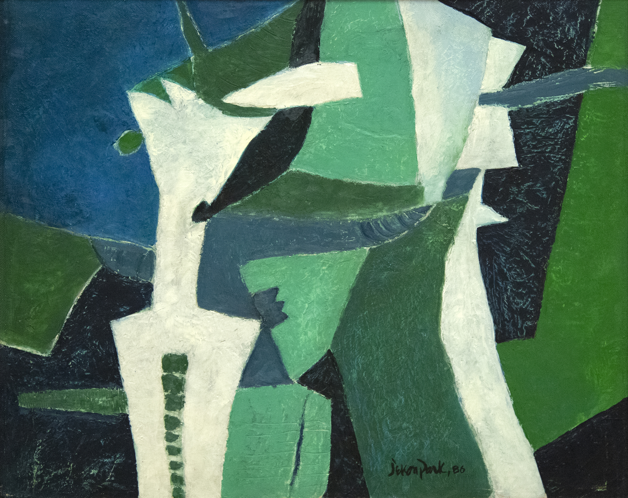 JAE KON PARK - Untitled JAE KON PARK - Untitled - oil on canvas - 25 7/8 x 31 3/4 in.