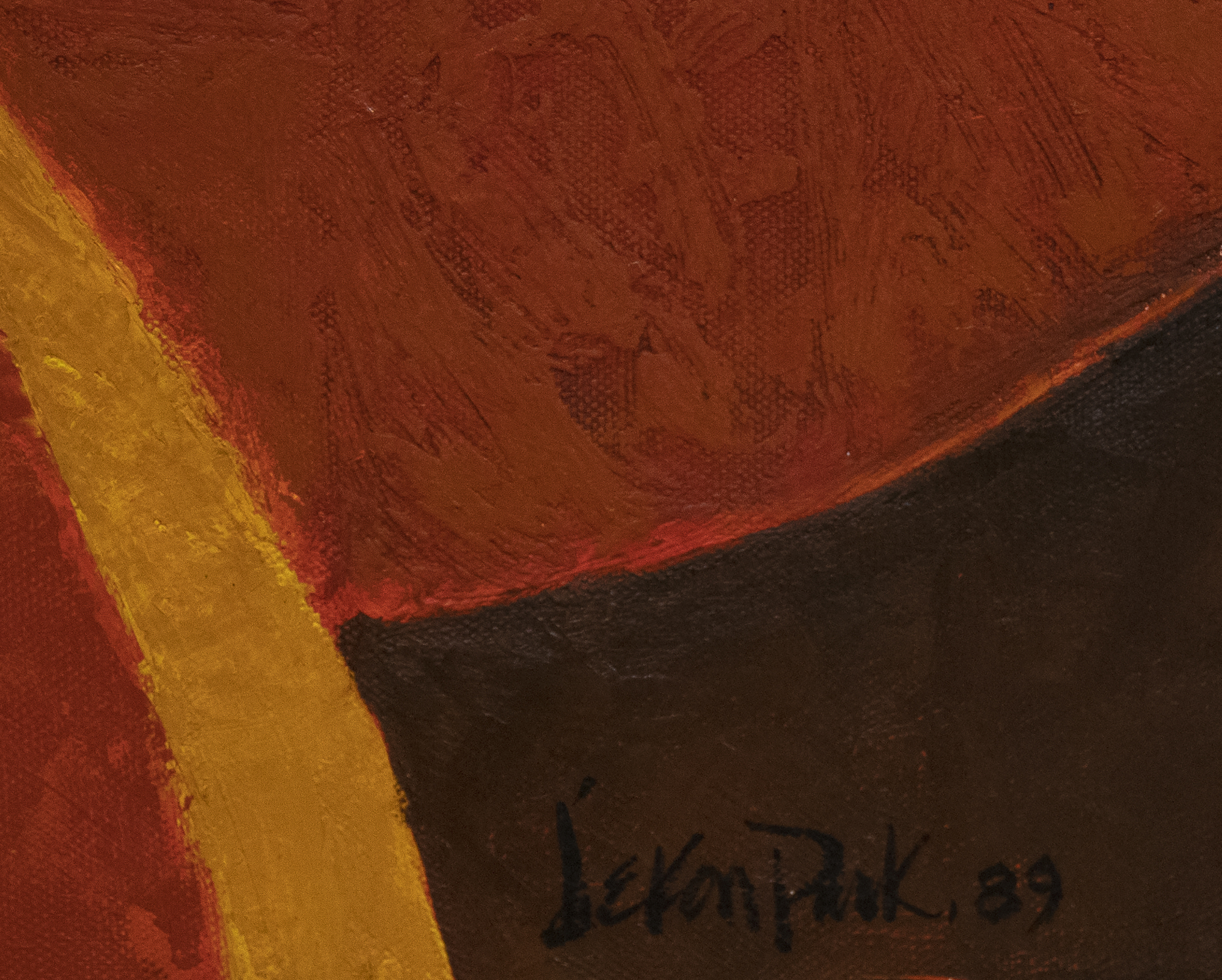 JAE KON PARK - Untitled JAE KON PARK - Untitled - oil on canvas - 35 1/2 x 45 1/2 in.