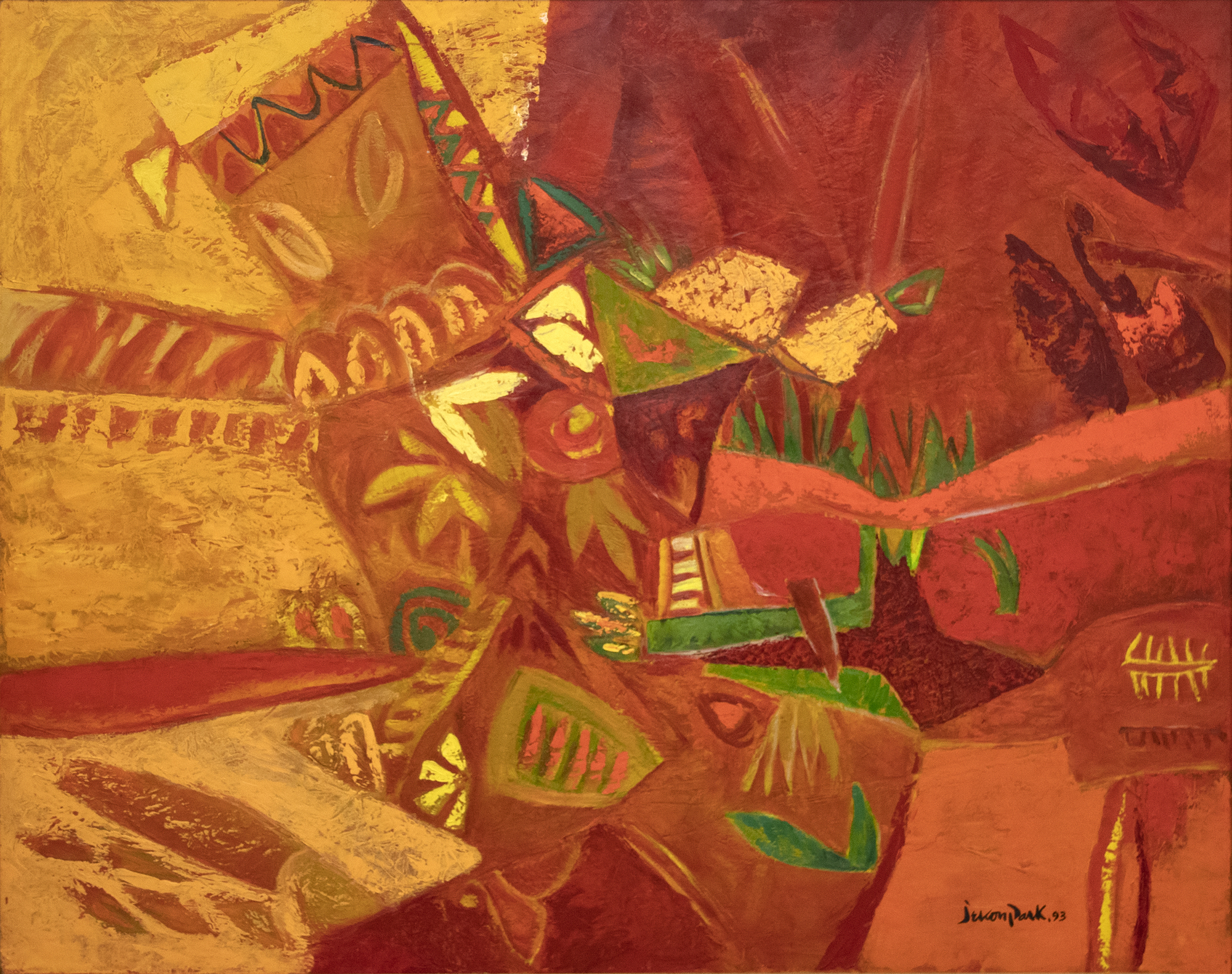 JAE KON PARK - Untitled JAE KON PARK - Untitled - oil on canvas - 51 1/4 x 64 in.