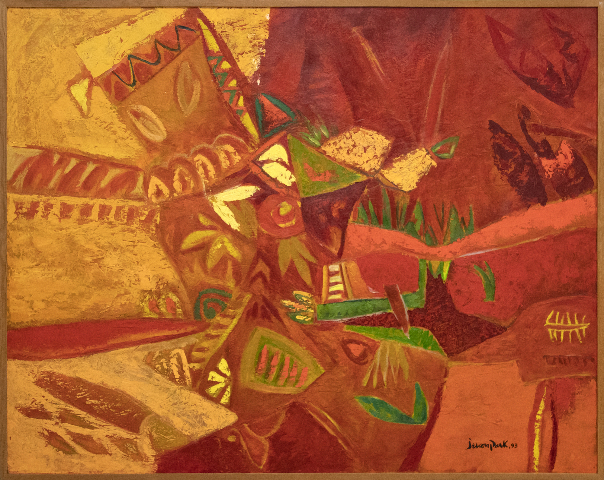 JAE KON PARK - Untitled JAE KON PARK - Untitled - oil on canvas - 51 1/4 x 64 in.