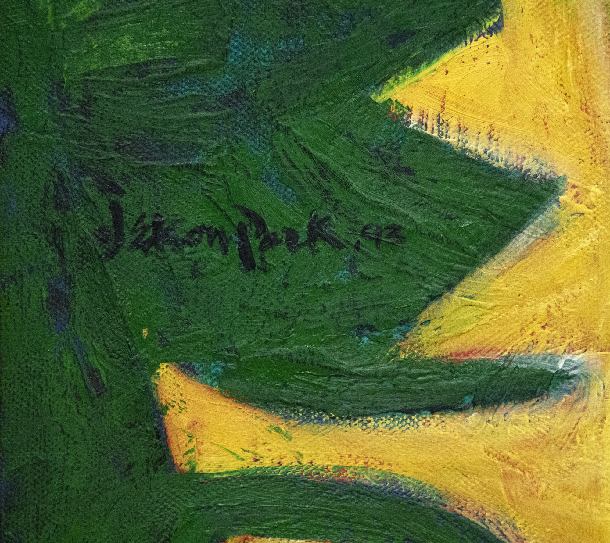 JAE KON PARK - Untitled JAE KON PARK - Untitled - oil on canvas - 24 x 28 1/2 in.