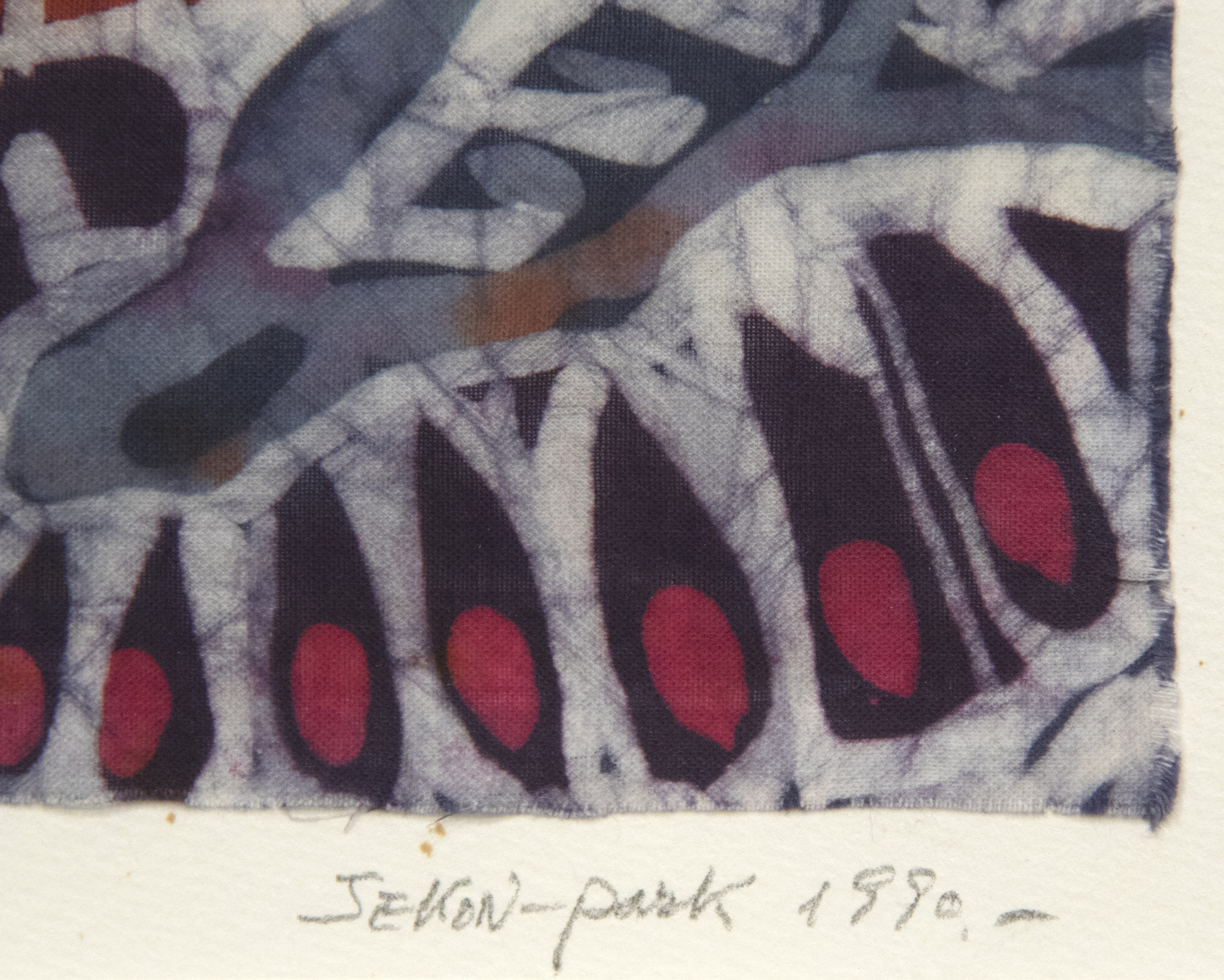 JAE KON PARK - Birds of Spring JAE KON PARK - Birds of Spring - batik on fabric - 10 3/4 x 12 1/4 in.
