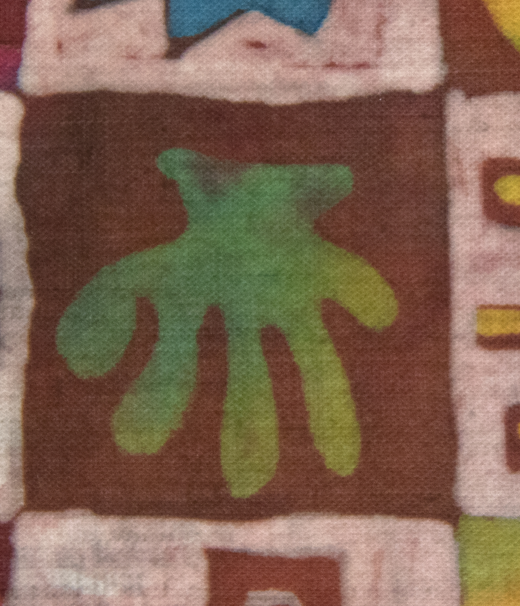 JAE KON PARK - The Incan Sun JAE KON PARK - The Incan Sun - batik on fabric - 6 1/2 x 7 3/4 in.