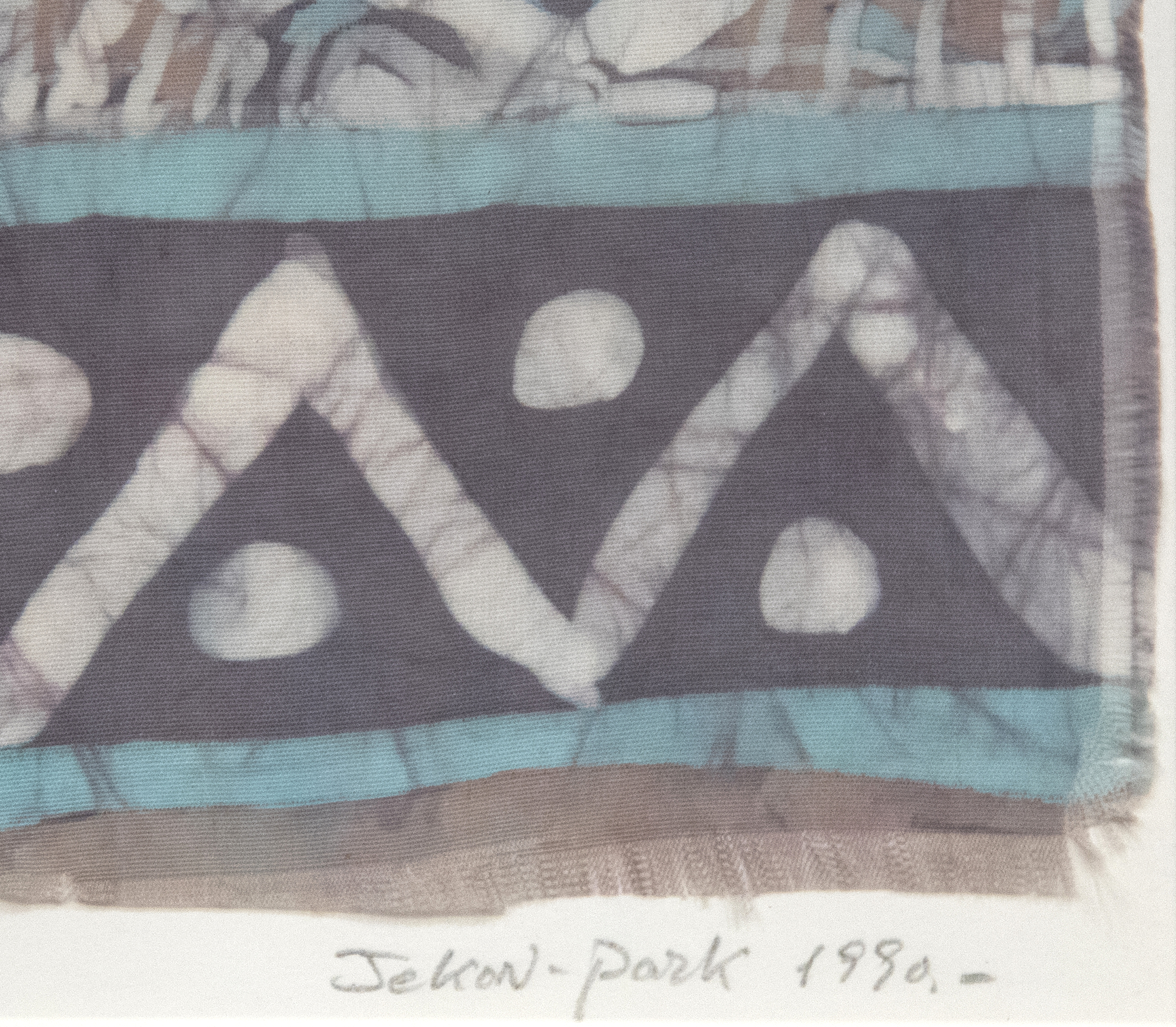 JAE KON PARK - About Ancient Korea JAE KON PARK - About Ancient Korea - batik on fabric - 9 1/4 x 13 in.