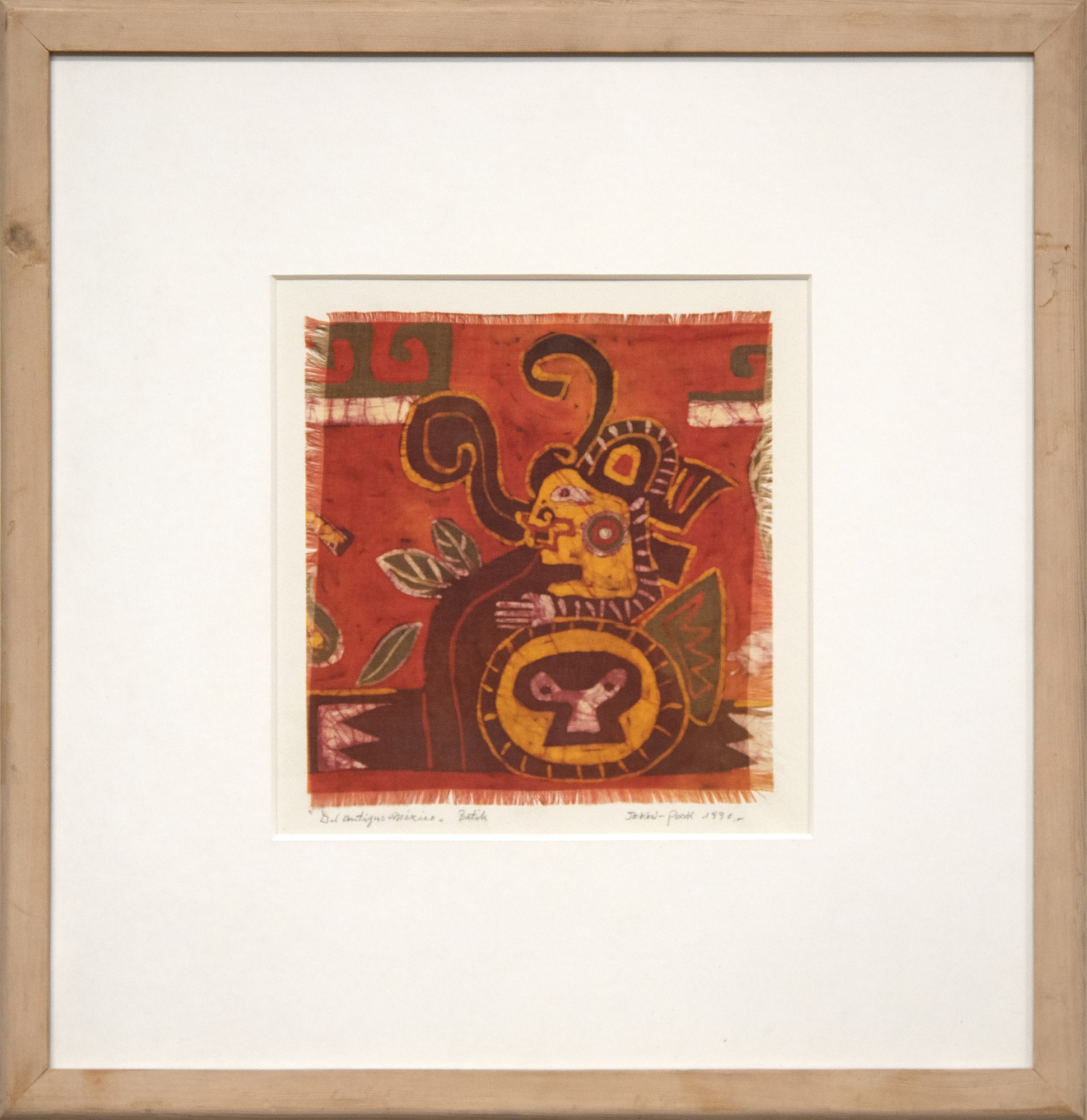 JAE KON PARK - About Ancient Mexico JAE KON PARK - About Ancient Mexico - batik on fabric - 10 x 9 1/2 in.