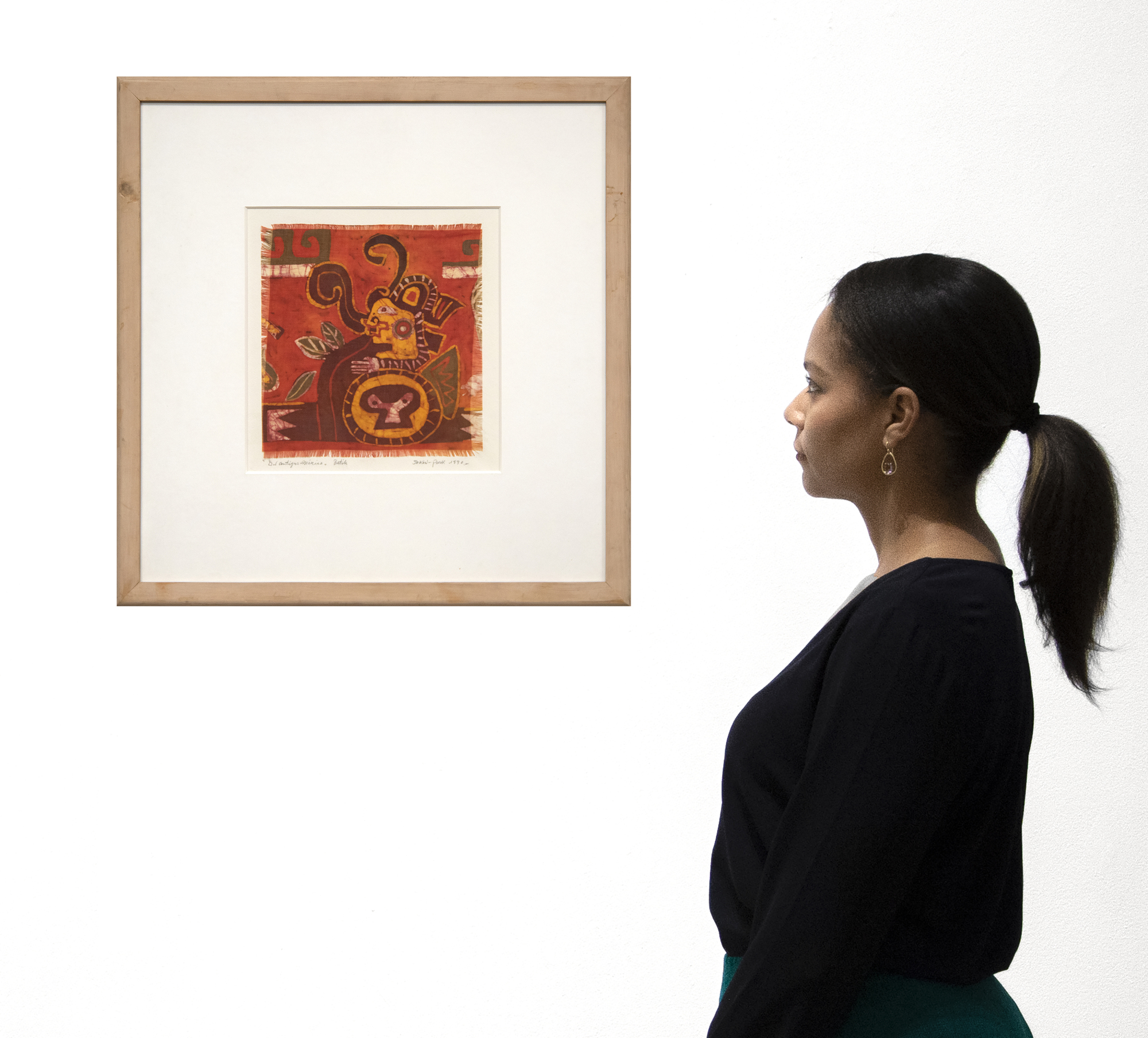 JAE KON PARK - About Ancient Mexico JAE KON PARK - About Ancient Mexico - batik on fabric - 10 x 9 1/2 in.