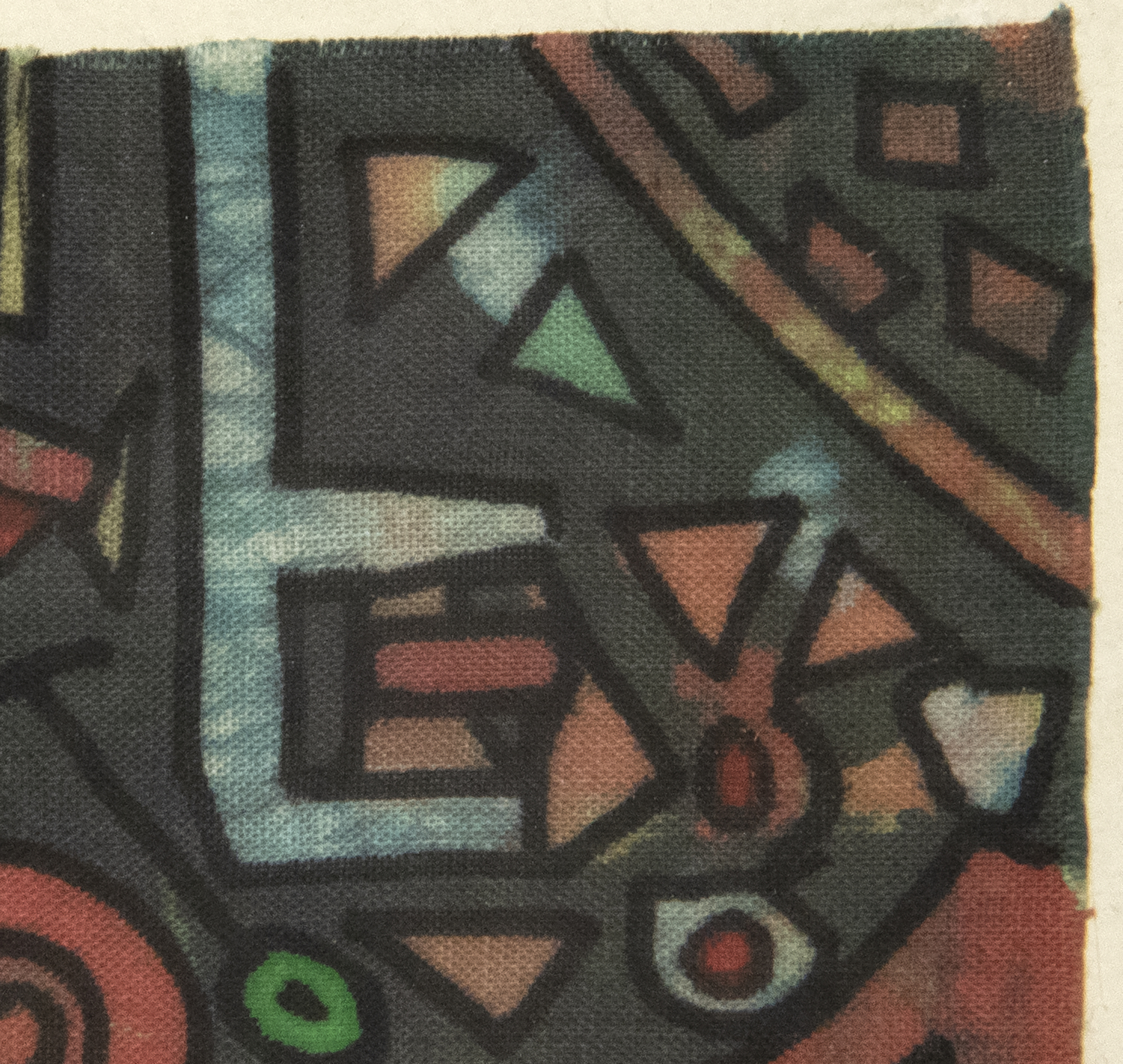 JAE KON PARK - The Mystery of America JAE KON PARK - The Mystery of America - batik on fabric - 6 x 8 1/4 in.