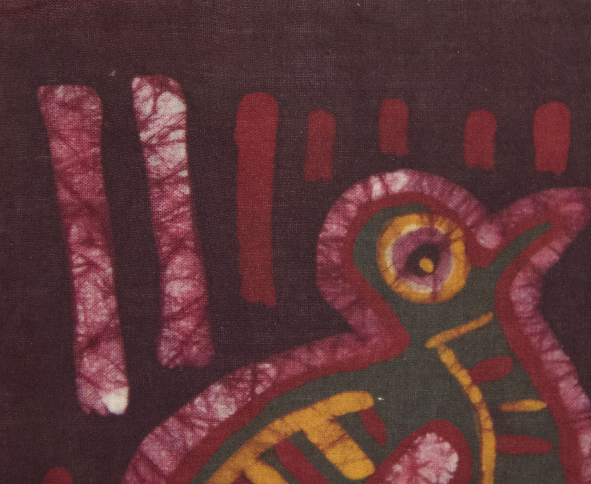 JAE KON PARK - Twice-drawn Bird JAE KON PARK - Twice-drawn Bird - batik on fabric - 10 1/2 x 12 in.