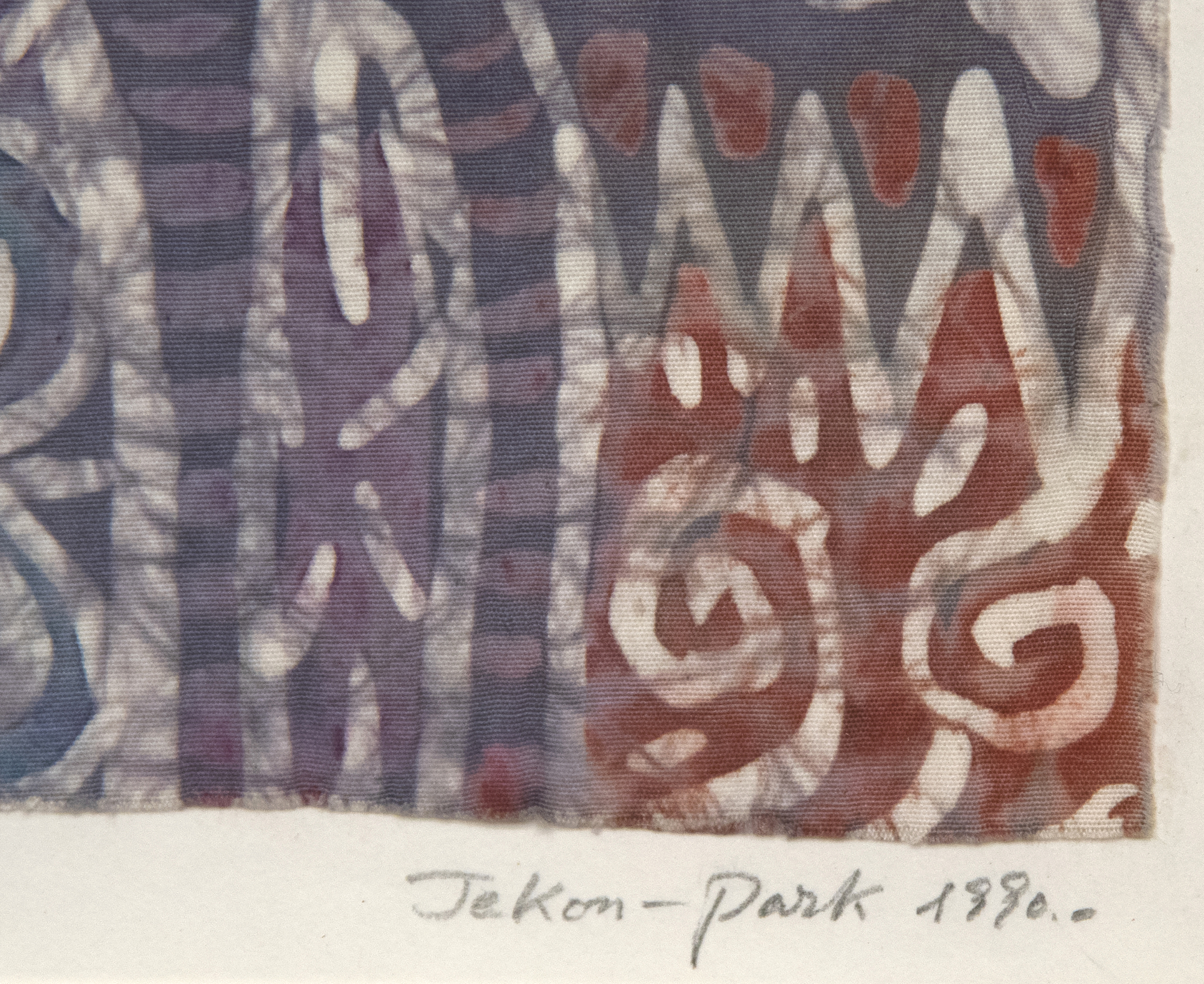JAE KON PARK - About Ancient Korea JAE KON PARK - About Ancient Korea - batik on fabric - 11 3/4 x 12 1/2 in.