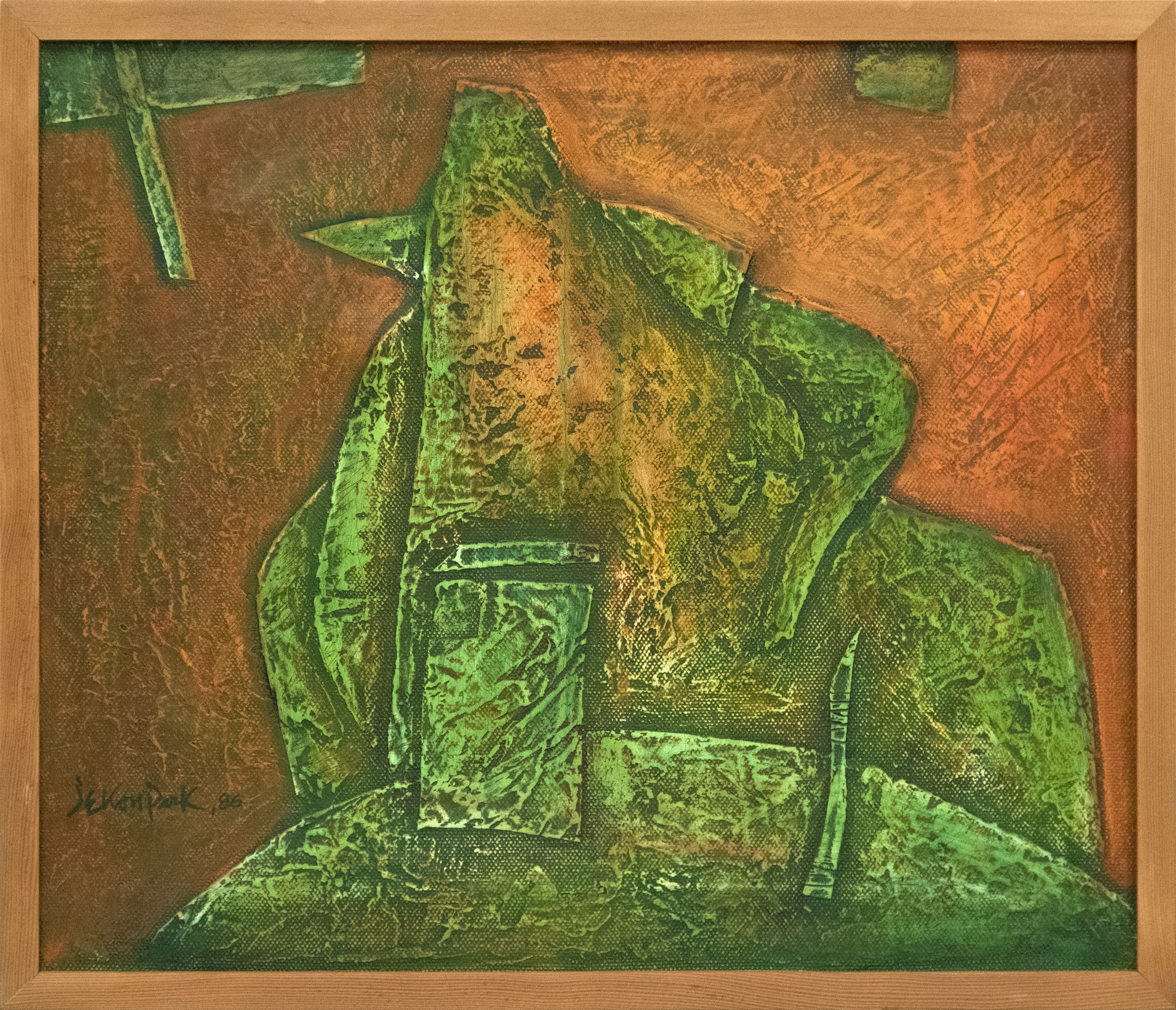 JAE KON PARK - Untitled JAE KON PARK - Untitled - oil on canvas - 18 x 21 in.