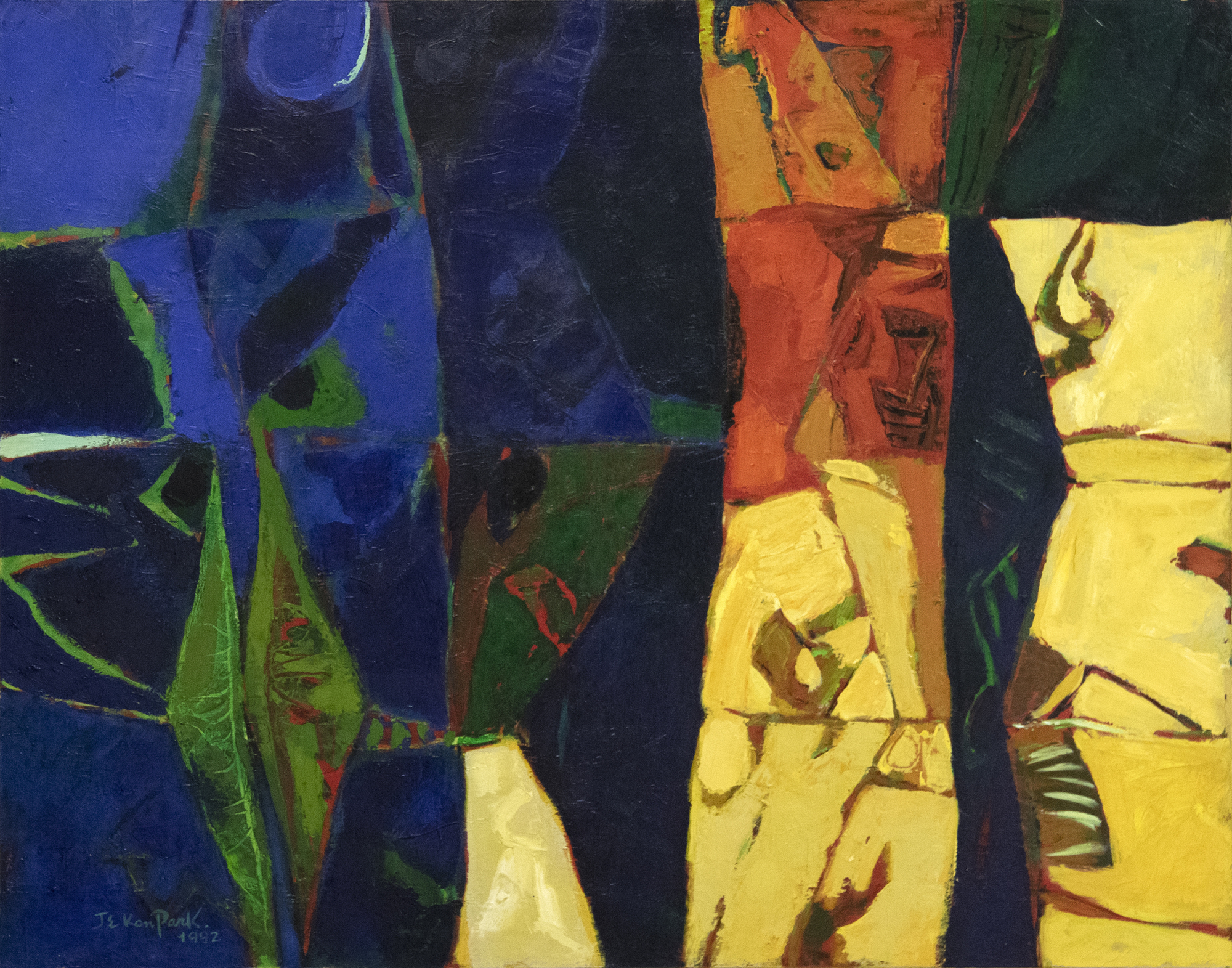 JAE KON PARK - Untitled JAE KON PARK - Untitled - oil on canvas - 34 x 43 1/4 in..