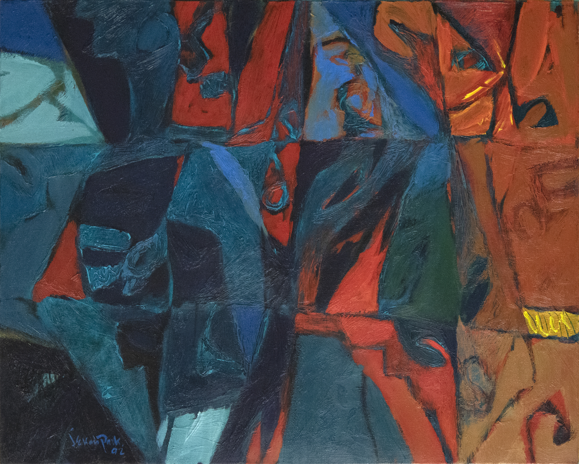 JAE KON PARK - Untitled JAE KON PARK - Untitled - oil on canvas - 28 1/2 x 35 1/2 in.