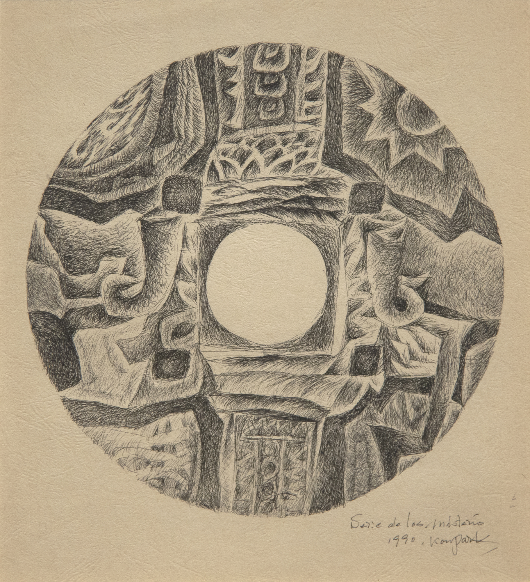 JAE KON PARK - The Mystery Series JAE KON PARK - The Mystery Series - ink on paper - 13 3/4 x 12 1/2 in.
