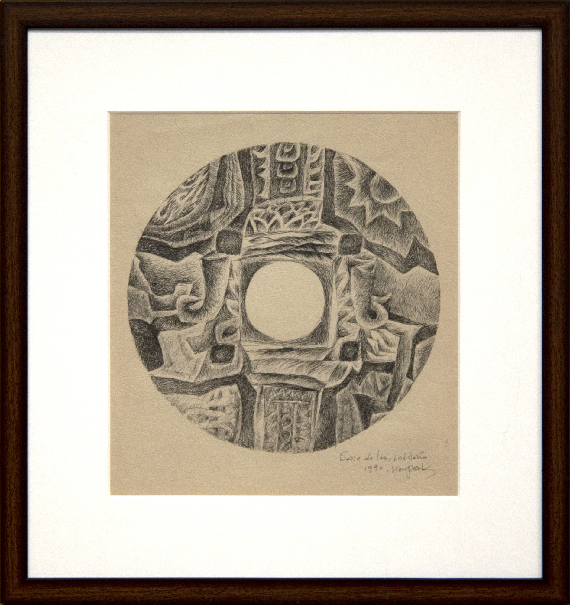 JAE KON PARK - The Mystery Series JAE KON PARK - The Mystery Series - ink on paper - 13 3/4 x 12 1/2 in.