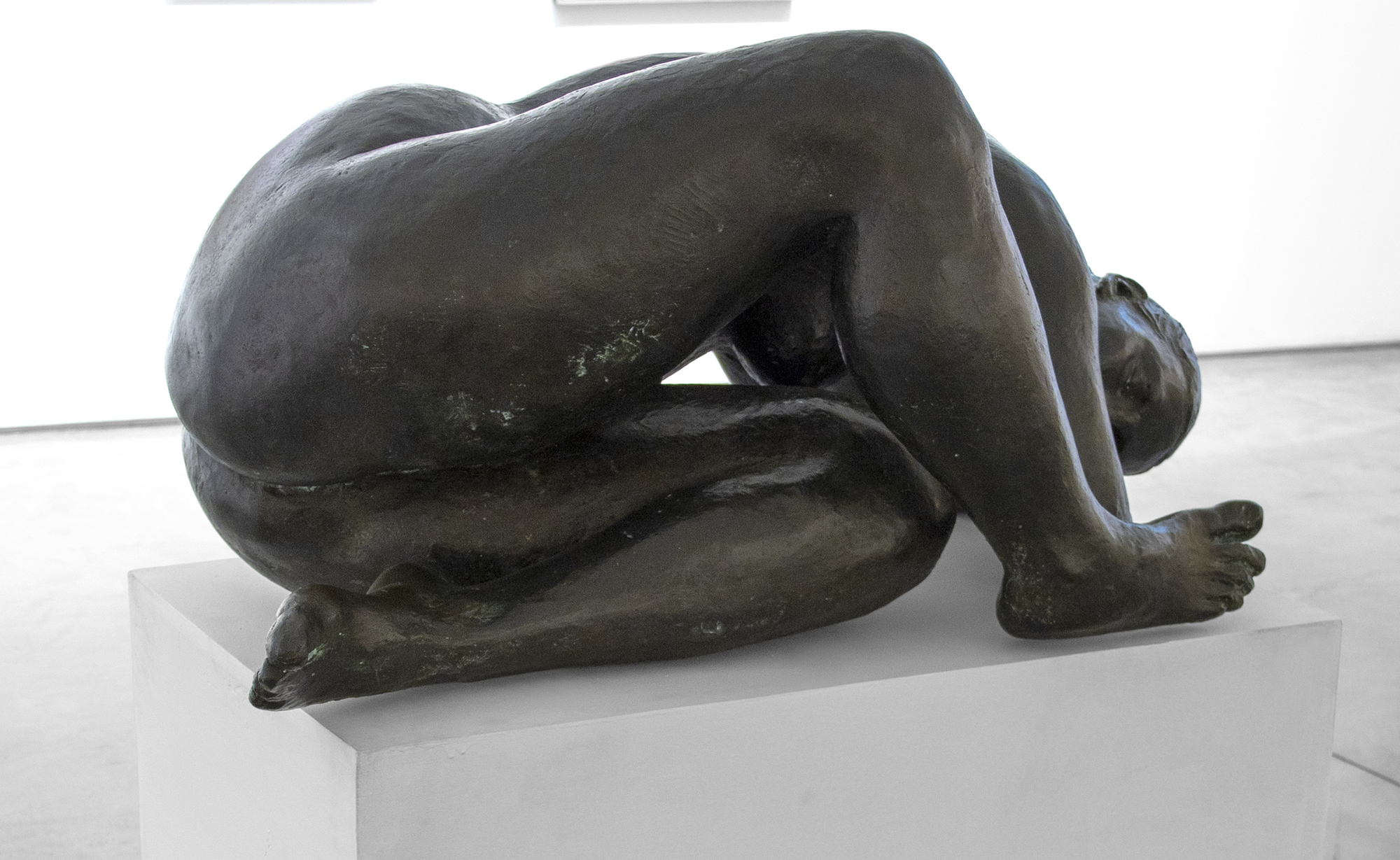 FRANCISCO ZUNIGA - Desnudo reclinado de Dolores - bronze with green patina - 21 x 43 1/4 x 21 1/2 in.